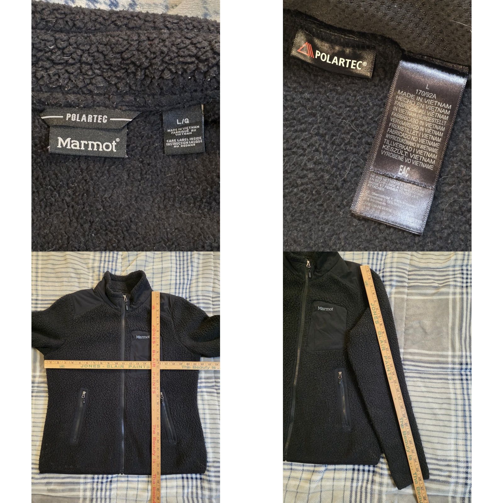 Marmot Marmot Wiley Polartec Fleece Jacket Full Zip Black Women's Large Size L / US 10 / IT 46 - 8 Thumbnail