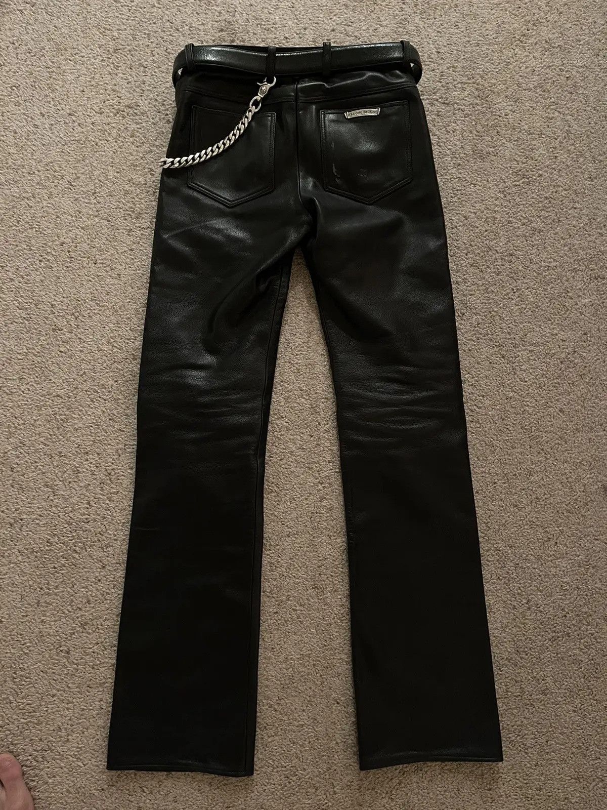 Chrome Hearts Classic Leather Pants Size US 29 - 2 Thumbnail
