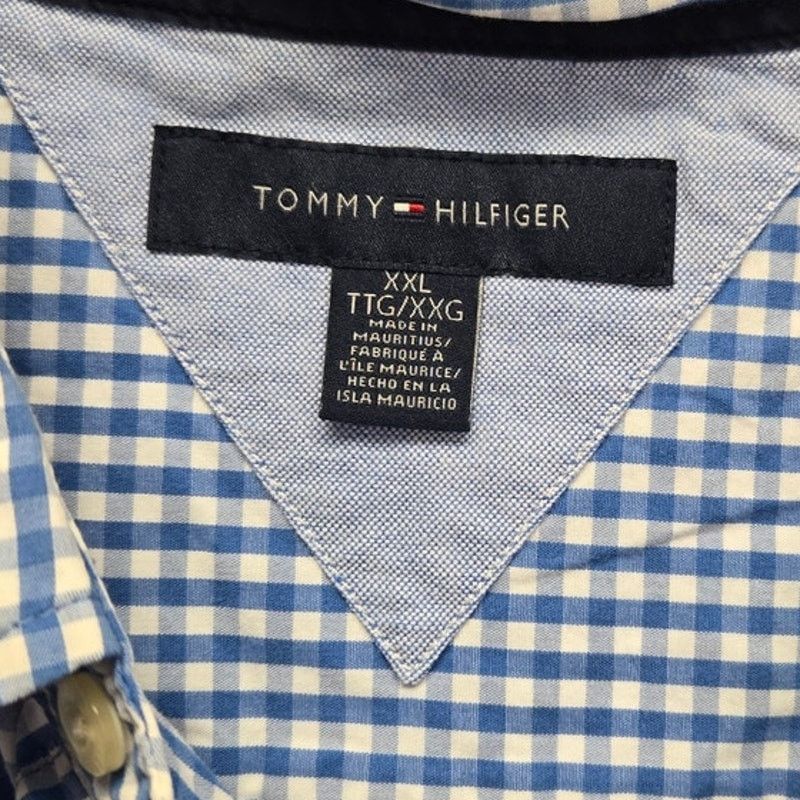 Tommy Hilfiger Tommy Hilfiger Mens 2XL Plaid Long Sleeve Button Down Shirt Size US XXL / EU 58 / 5 - 4 Thumbnail