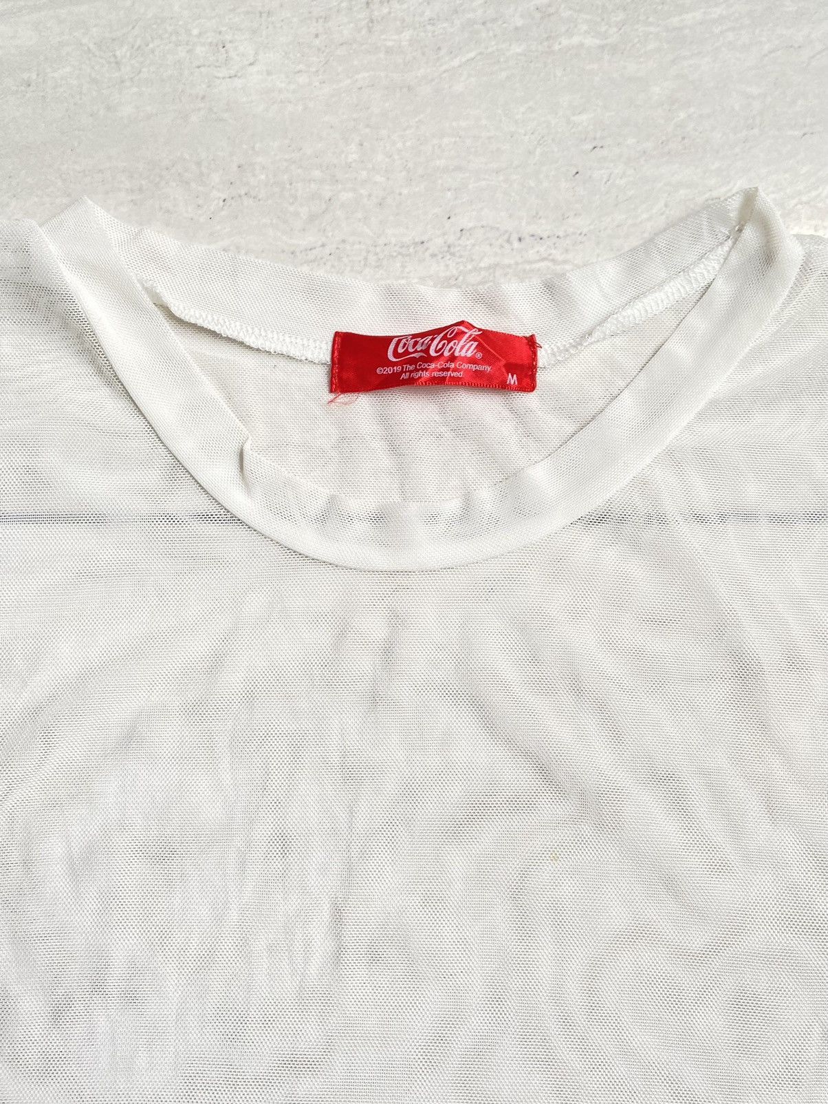 Coca Cola COCA COLA White Mesh T-shirt Size US M / EU 48-50 / 2 - 10 Thumbnail
