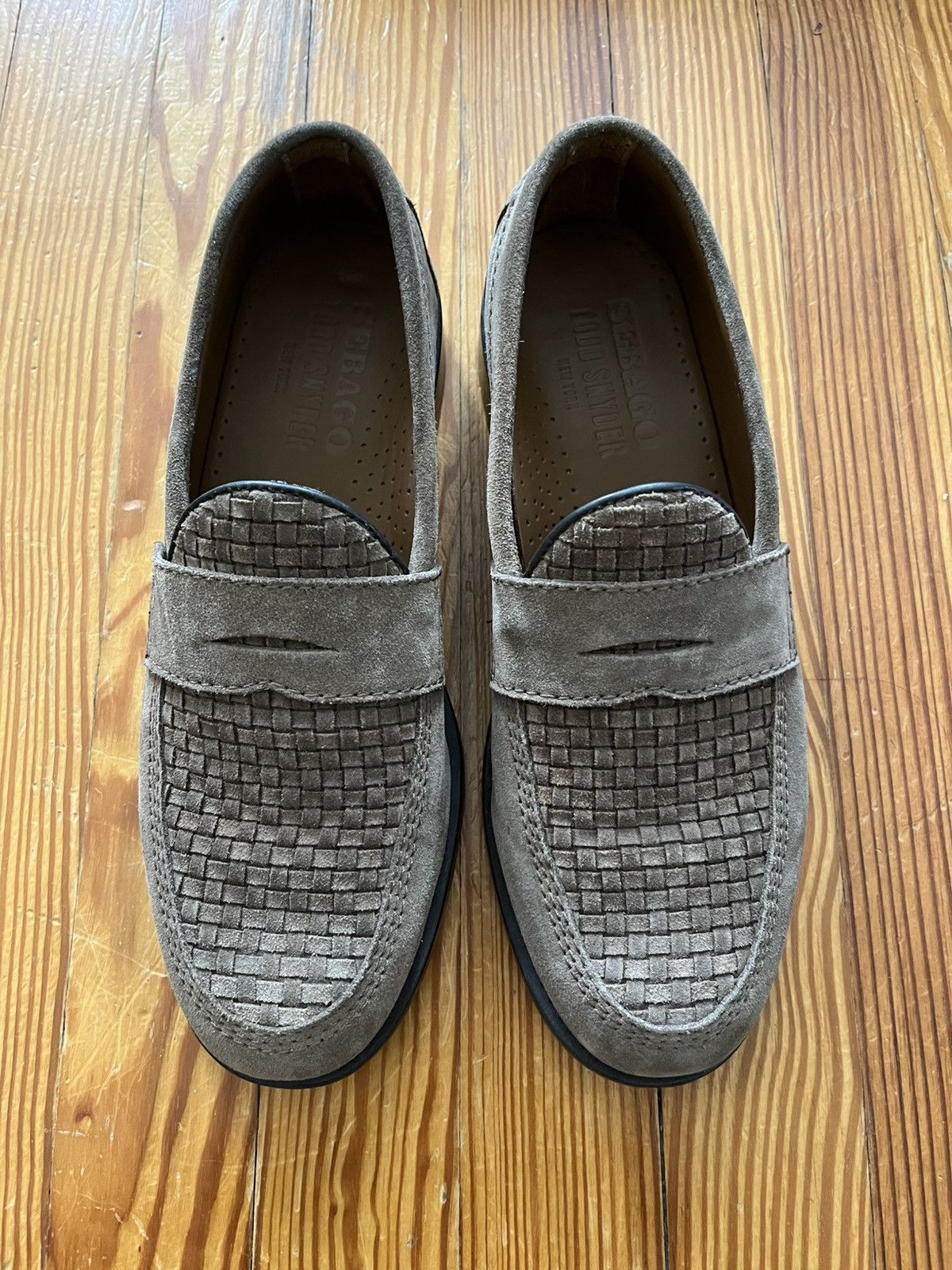 Sebago × Todd Snyder Todd Snyder Sebago Woven Ryan Suede Loafer Tan Mushroom Size US 9 / EU 42 - 2 Thumbnail