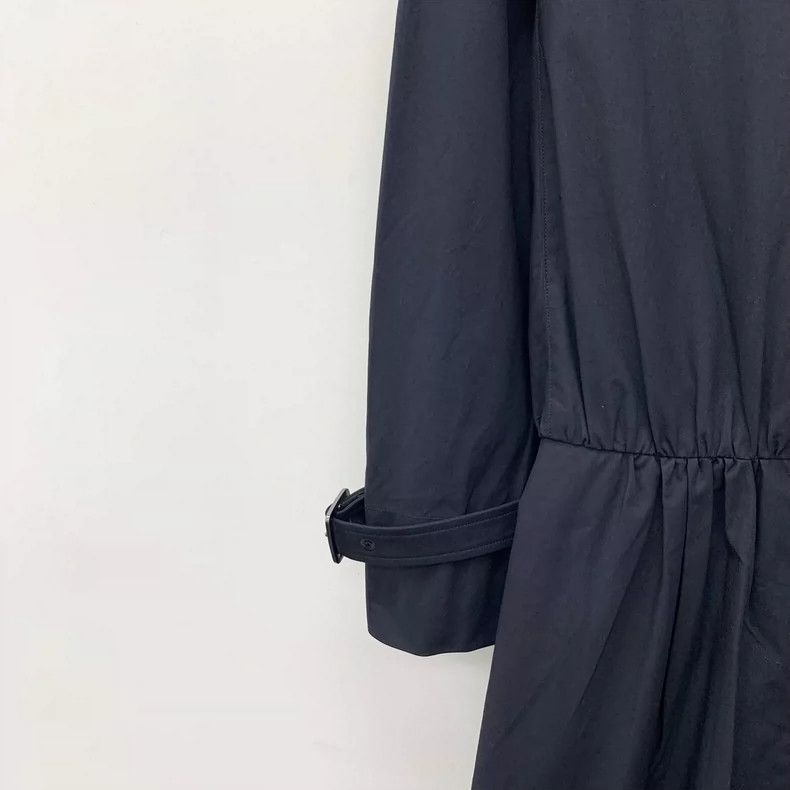 Max Mara Max Mara Dark Blue Cotton Long Sleeve Belted Shirt Dress Size L / US 10 / IT 46 - 4 Thumbnail
