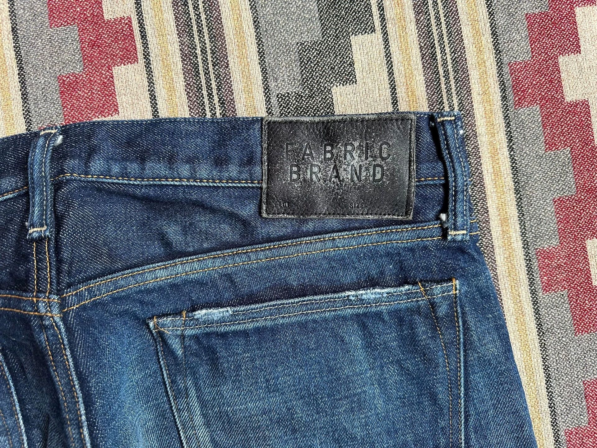 Fabric Brand & Co. Fabric Brand&Co Selvage Denim PT Heavy Wash Distressed W34 Size US 34 / EU 50 - 5 Thumbnail