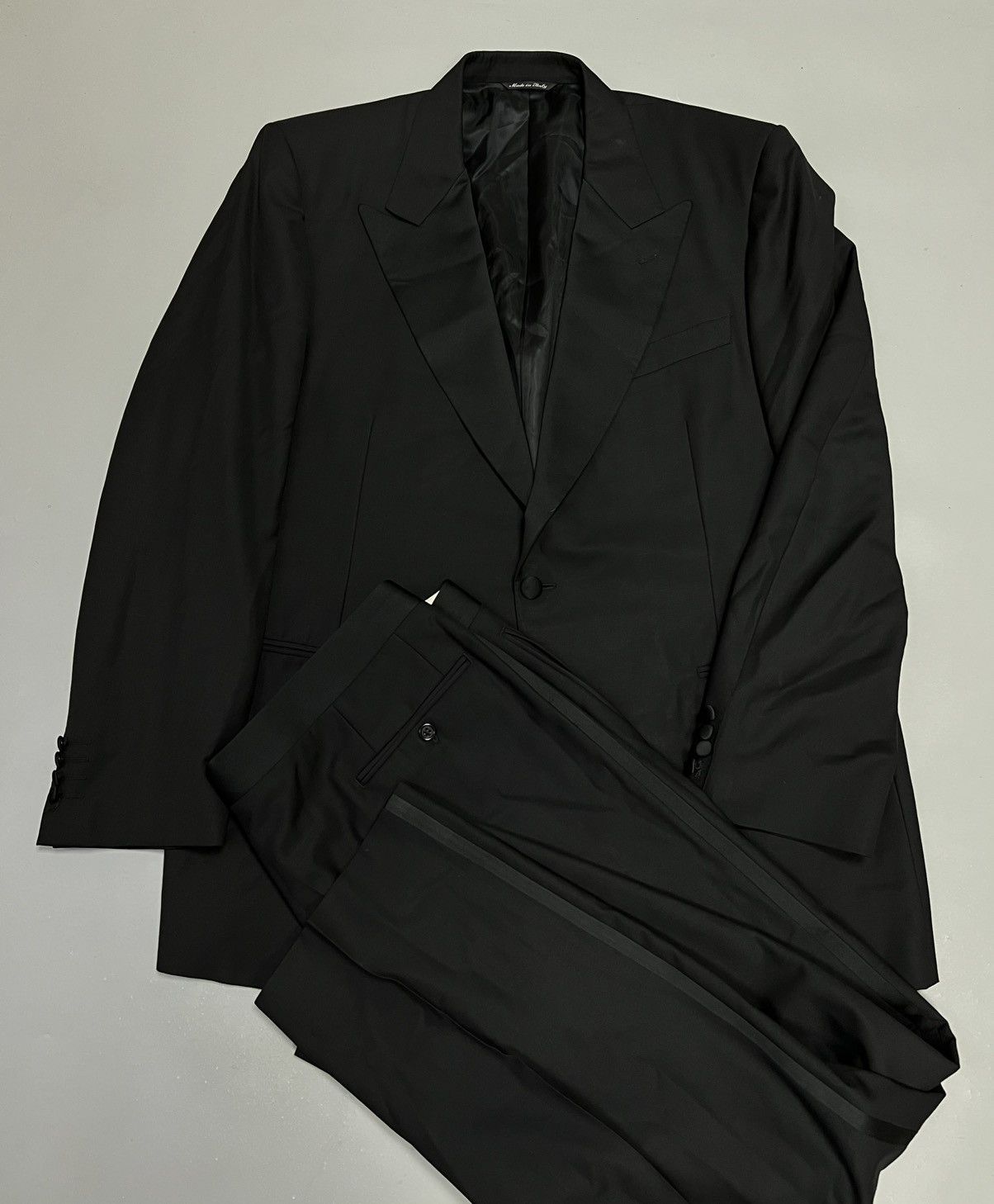 Canali Canali Suit Two Piece Suit Blazer one button + pants black Size 52L - 1 Thumbnail