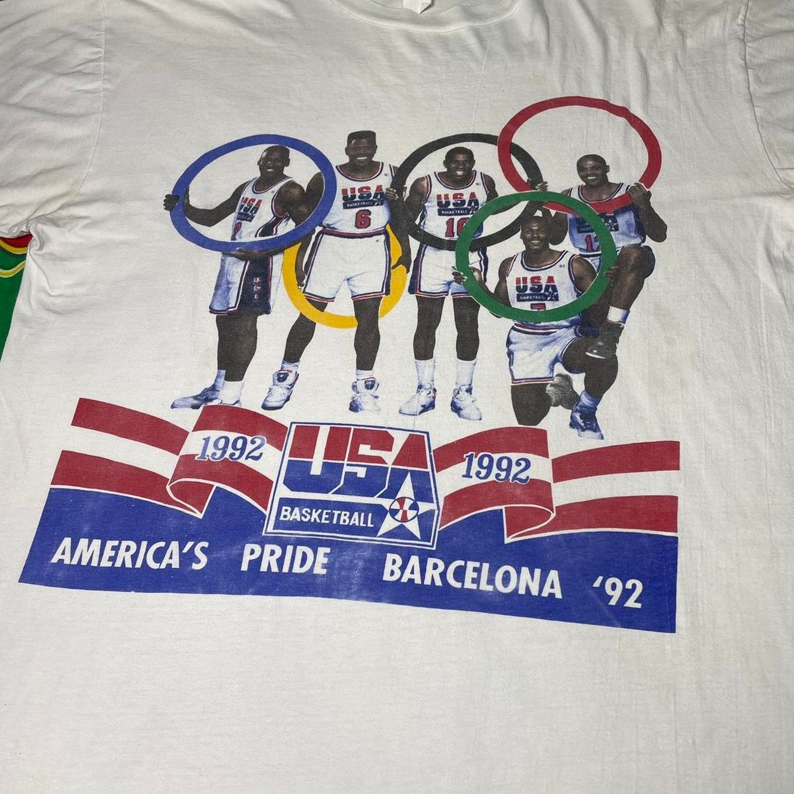 NBA × Vintage Vintage 1992 NBA Olympics Dream Team Basketball Rare Tee Size US XL / EU 56 / 4 - 3 Thumbnail