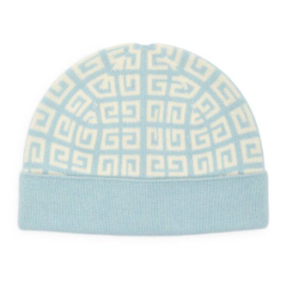 Givenchy Givenchy Double Face Knit Beanie Ice Blue Size ONE SIZE - 1 Thumbnail