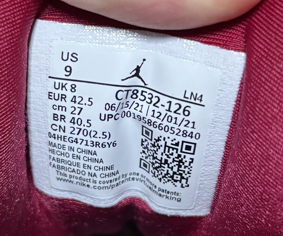 Jordan Brand Jordan 3 Retro Cardinal Red 2022 Size 9 Size US 9 / EU 42 - 7 Thumbnail