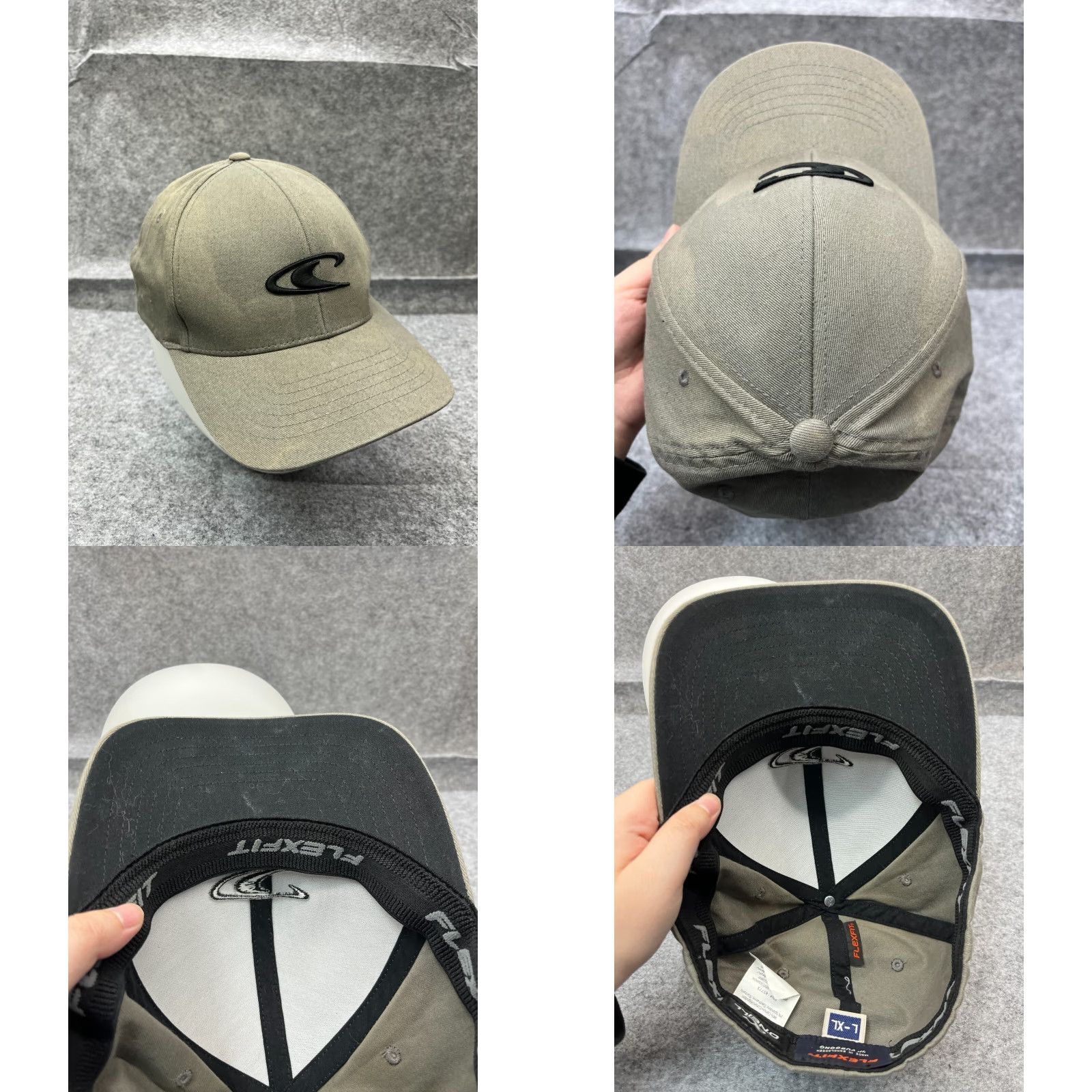O'Neill O'Neill Hat Cap Fitted Adult Extra Large Gray Cotton Blend Skate Beach Outdoors Hat Cap Mens Gray O'Neill Size ONE SIZE - 8 Thumbnail