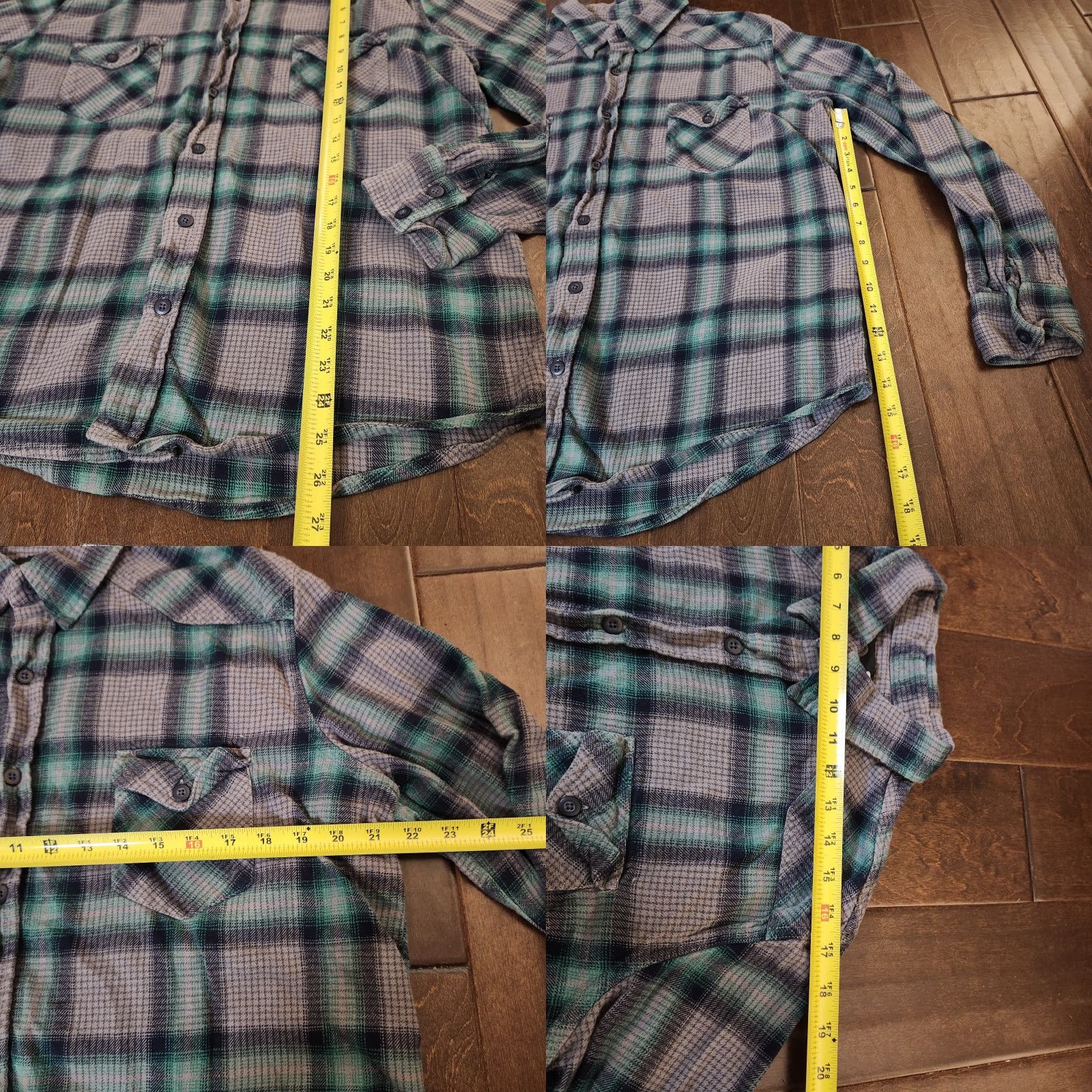 Ocean Pacific VINTAGE OP Flannel Shirt Mens XL Green Plaid 100% Cotton Ocean Pacific SHIRt? Size US XL / EU 56 / 4 - 8 Thumbnail