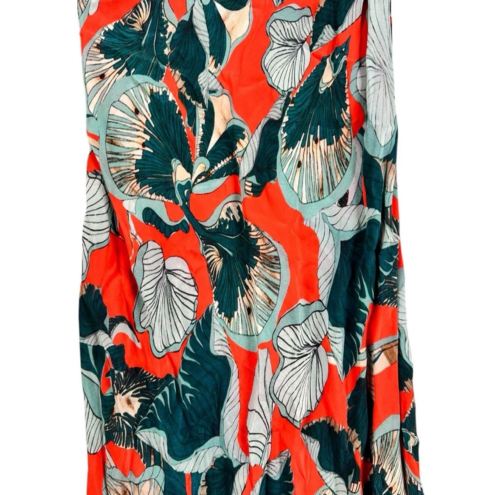 Anthropologie Anthropologie Monstera Slip Dress by Bl-nk London – Red/Blue Size S / US 4 / IT 40 - 7 Thumbnail