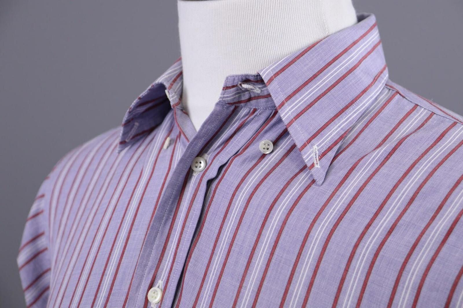 Givenchy Givenchy Gentelman Paris Blue Stripe Shirt Size 37 / 14 Size US M / EU 48-50 / 2 - 6 Thumbnail