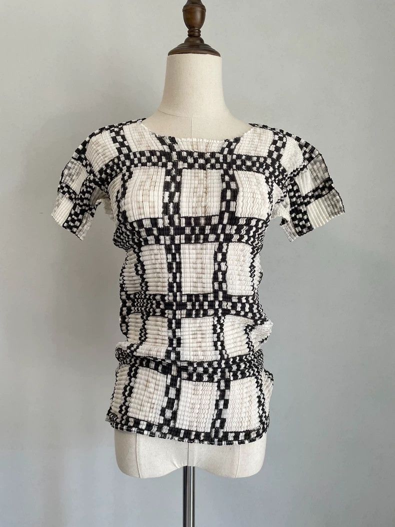 Issey Miyake issey miyake Checkered top 2505-Nextarrow Size US M / EU 48-50 / 2 - 1 Thumbnail