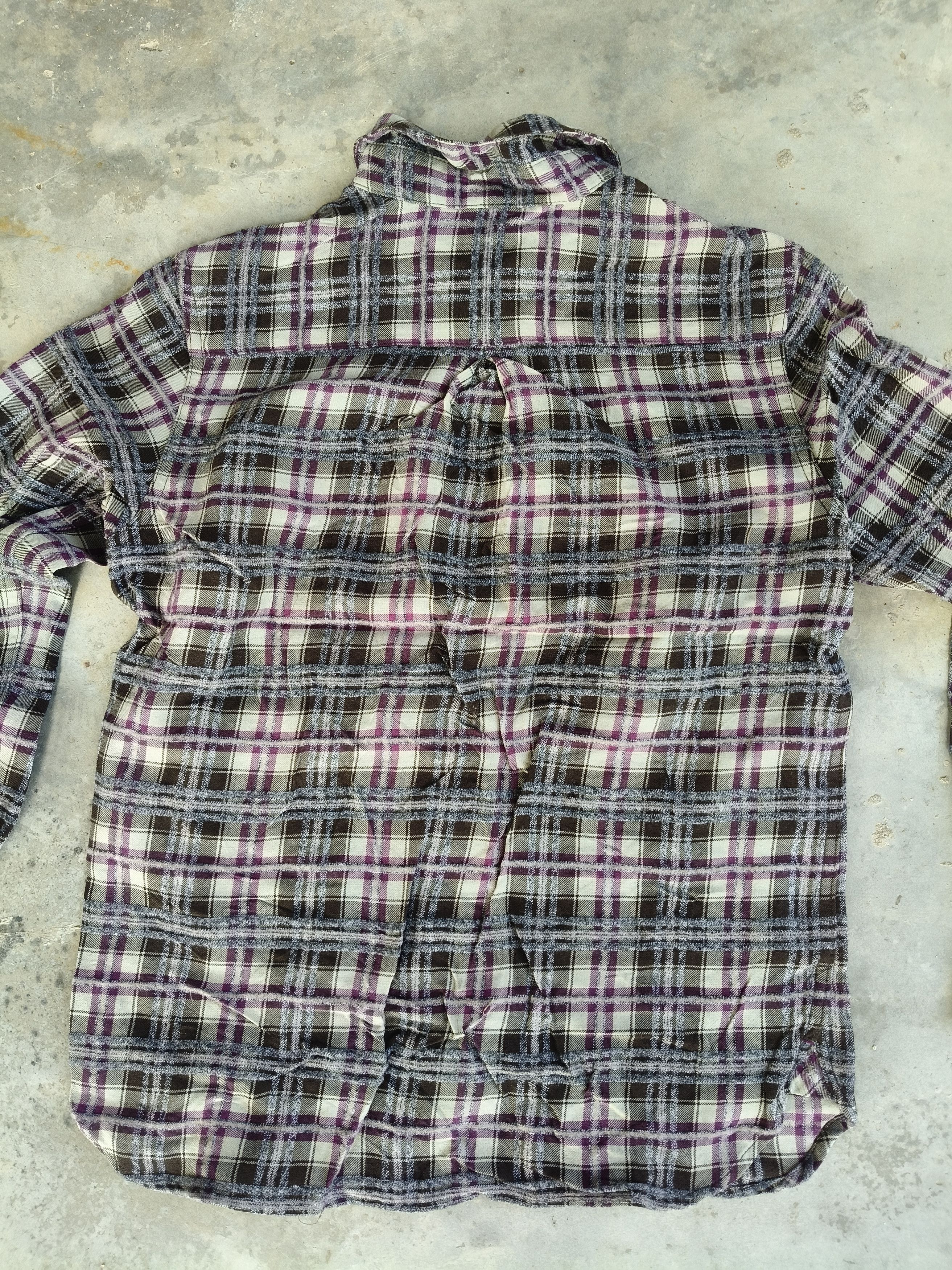Japanese Brand LATĒRRA Flannel wool Button up Size S / US 4 / IT 40 - 6 Thumbnail