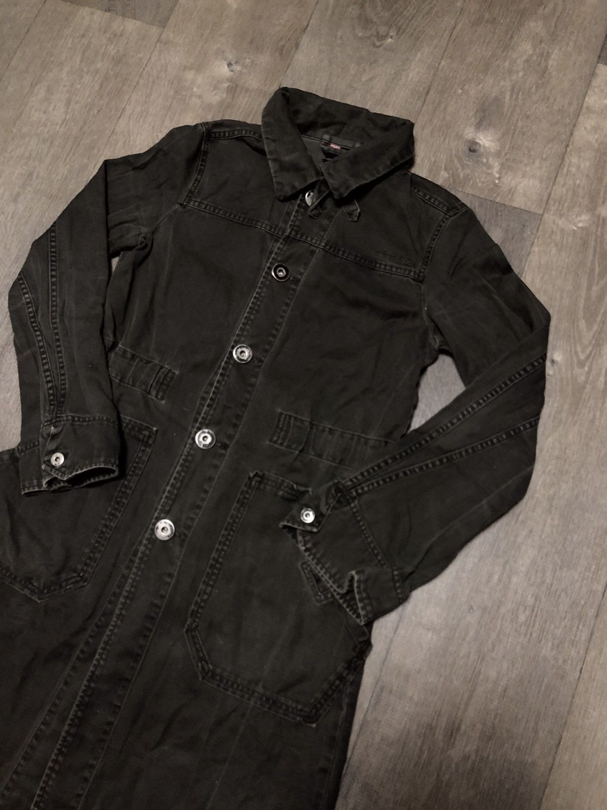 Diesel × Vintage Vintage Diesel Jeans Coat Size M / US 6-8 / IT 42-44 - 2 Thumbnail