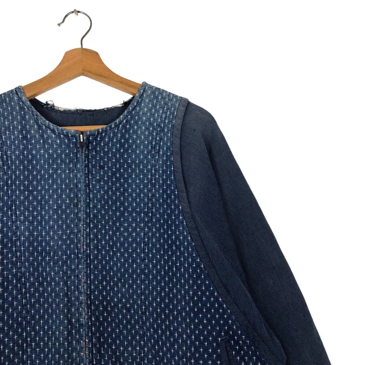 Japanese Brand 🔥Vintage Indigo Blur Blue Denim Jacket Button Japan Made Size US M / EU 48-50 / 2 - 6 Thumbnail