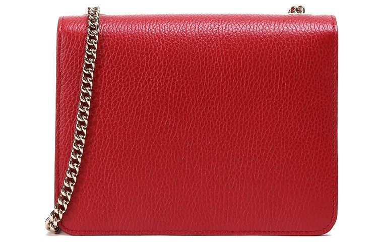 Gucci Gucci GG Dollar Calf Red Chain Handbag Leather Bag Size ONE SIZE - 3 Thumbnail
