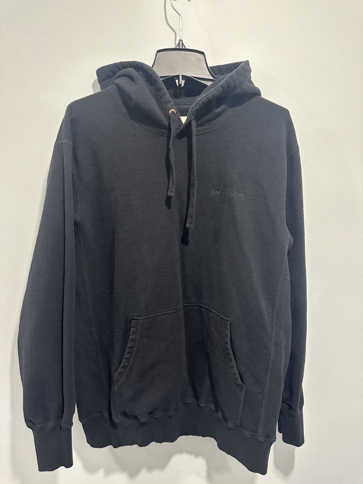 image of Aime Leon Dore Black Ald Hoodie, Men's (Size XL)