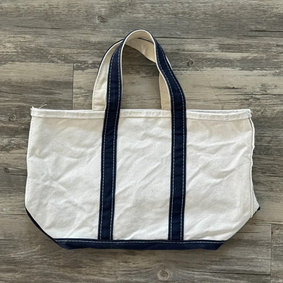 L.L. Bean Vintage L.L. Bean Boat And Tote Blue Canvas Tote Bag Size ONE SIZE - 1 Thumbnail