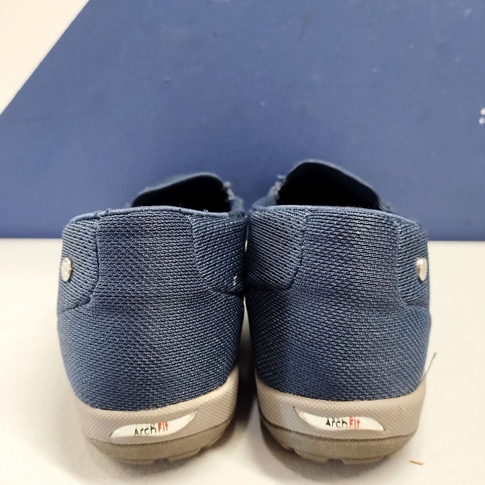SKECHERS Skechers Air-Cooled Arch Fit Reggae Cup Sneakers Womens US 8 Blue Slip On 158488 - Size Womens:8, Blue, Slip On, Skechers GOwalk, 158488 Size US 8 / IT 38 - 3 Thumbnail