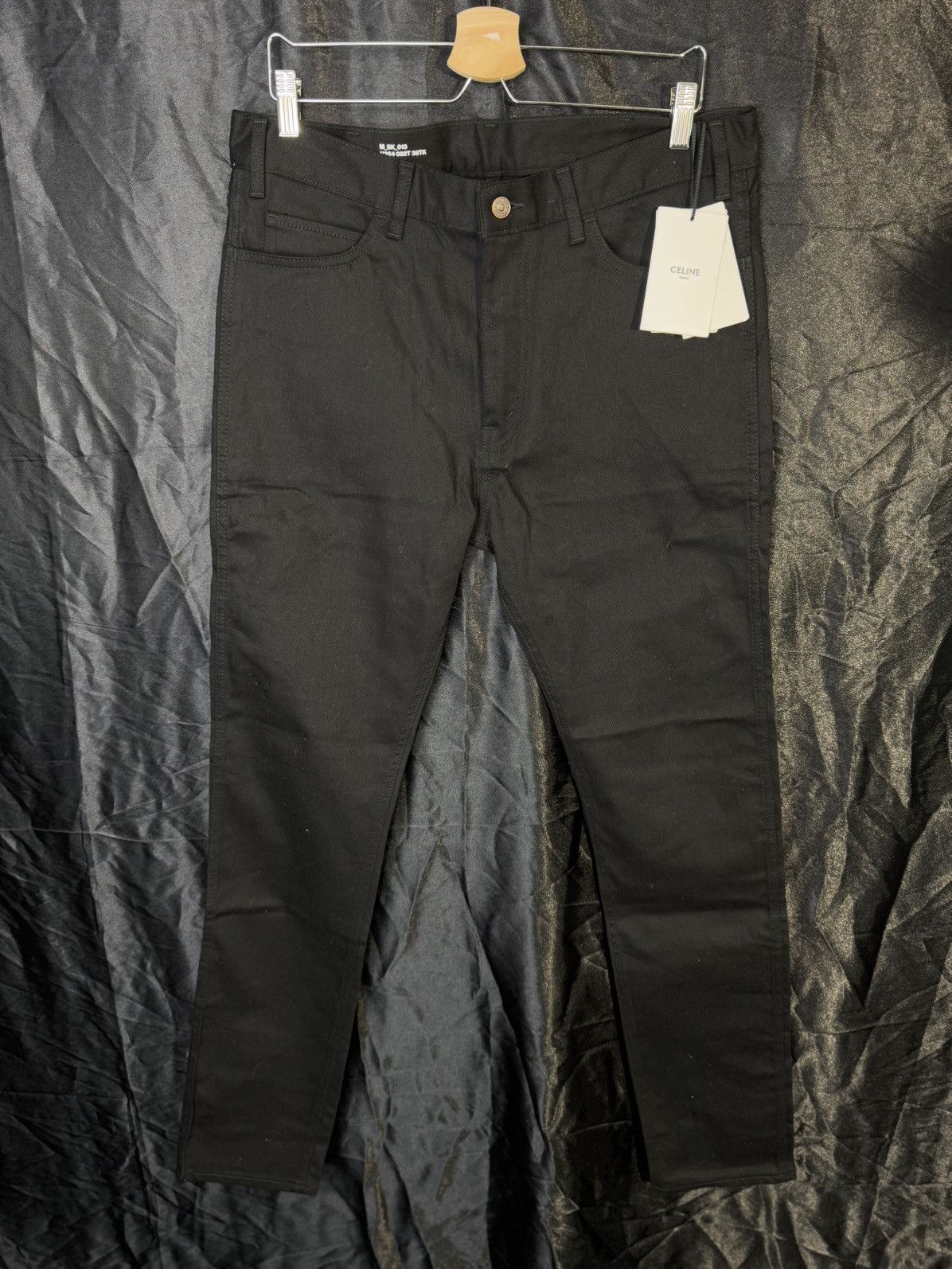 Celine Celine Skinny Low Rise stretch black denim pants Size US 34 / EU 50 - 1 Thumbnail