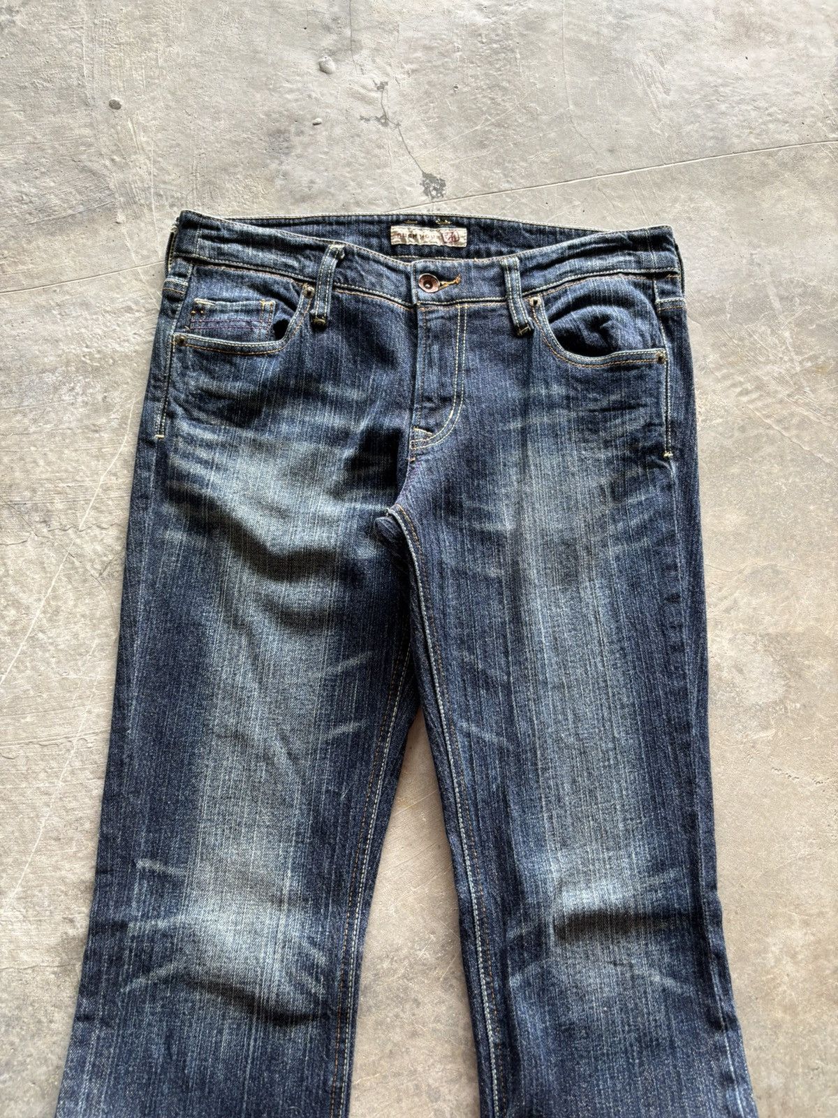 Hysteric Glamour × If Six Was Nine × Tornado Mart Flared rush hour punk washed japanese denim Size 31" - 2 Thumbnail