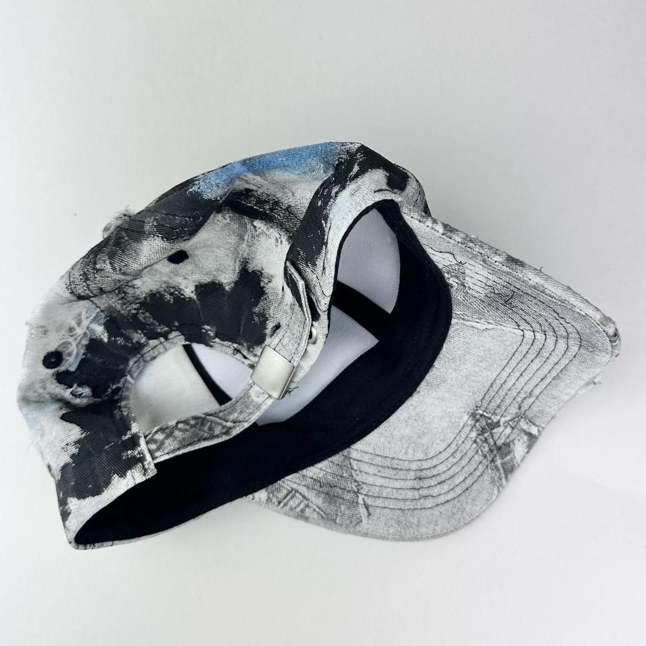 Other ASTROBOI* White/Black/Blue Denim Print Hat Size ONE SIZE - 6 Thumbnail