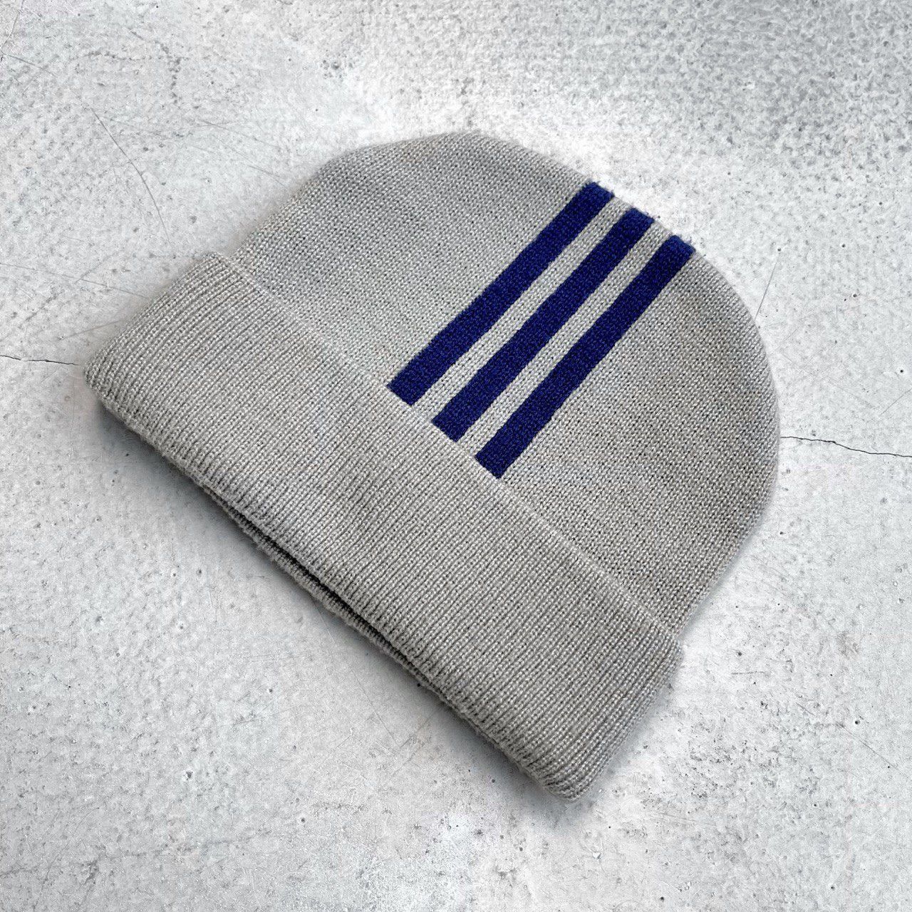 Adidas × Vintage Adidas Vintage Three Stripes Beanie Hat Size ONE SIZE - 2 Thumbnail