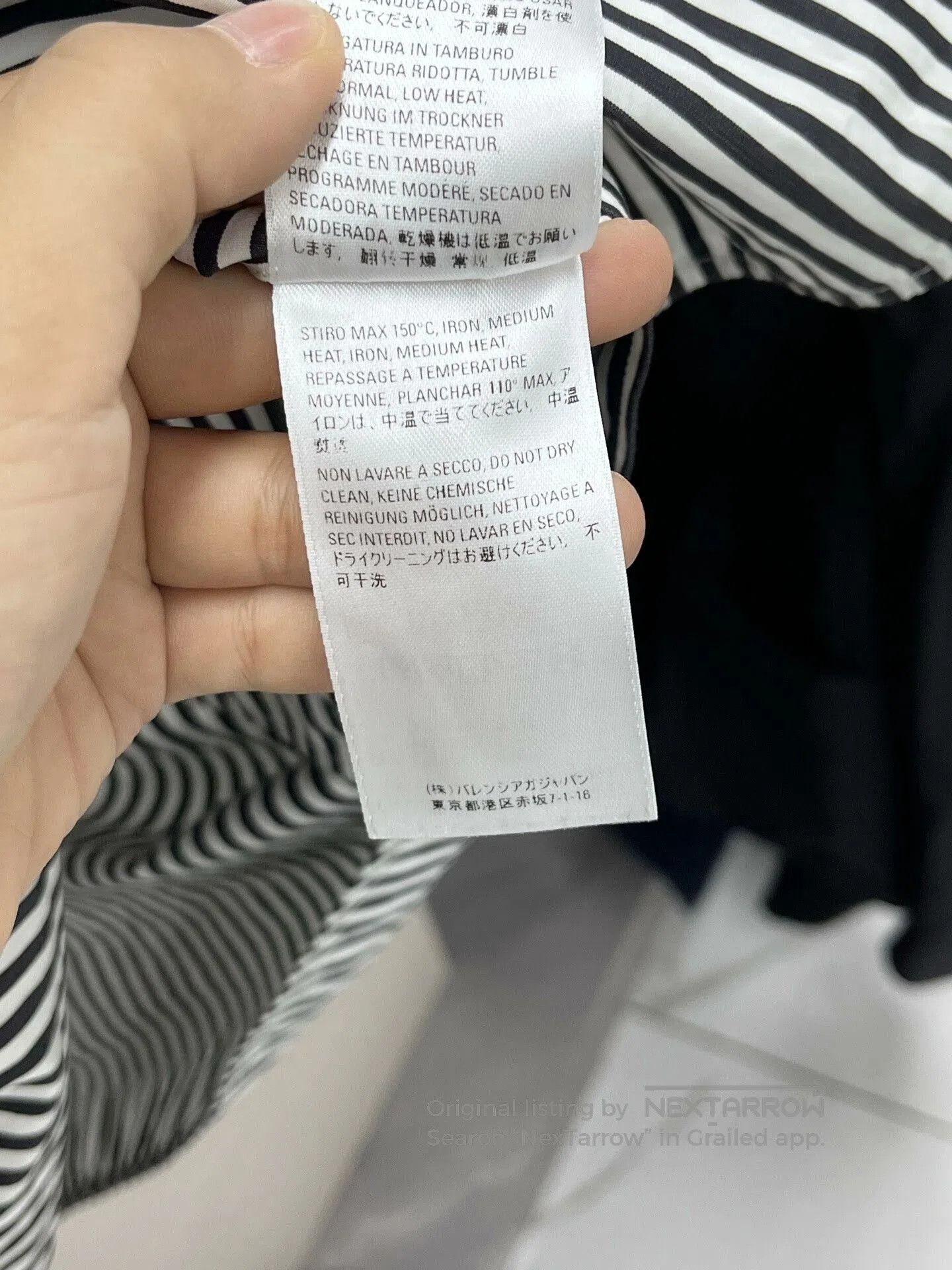 Balenciaga Balenciaga Embroidered Stripe Shirt Coat. Size US XS / EU 42 / 0 - 7 Thumbnail