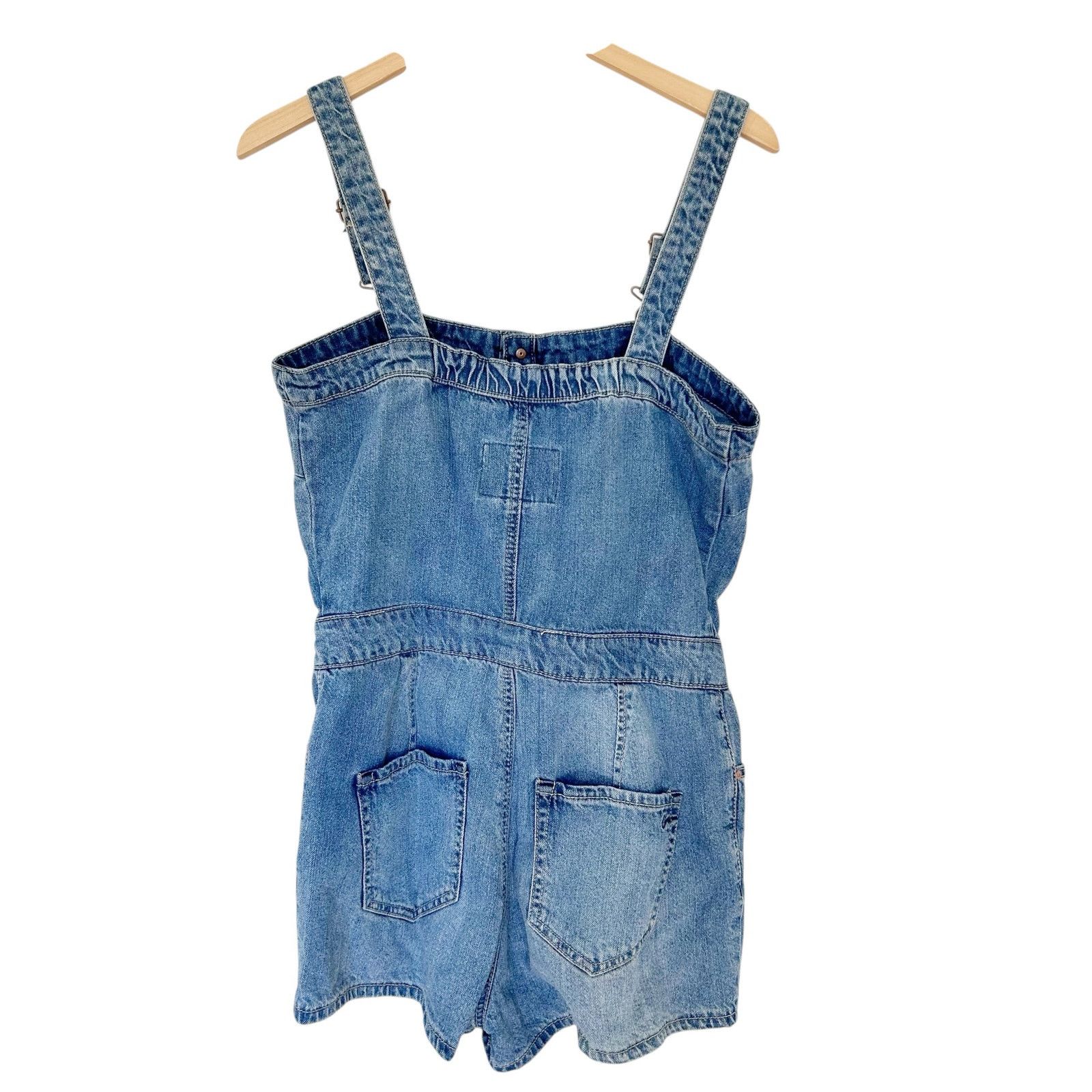 American Rag American Rag Denim Shortalls Overalls Sz 7 Size 28" / US 6 / IT 42 - 3 Thumbnail