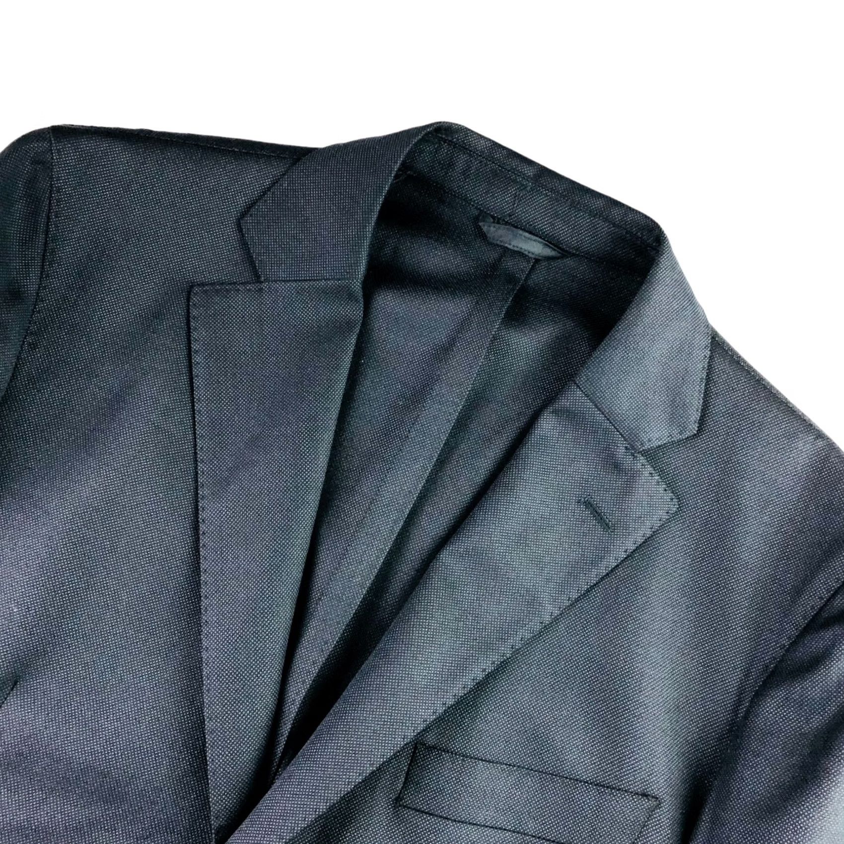 Luigi Bianchi Luigi Bianchi Mantova LBM 2-Button Jacket Blazer Navy 42R Wool Italy Mens Regular Shirt Jacket Blazer Notch Lapel Vintage? No Size 42R - 2 Thumbnail