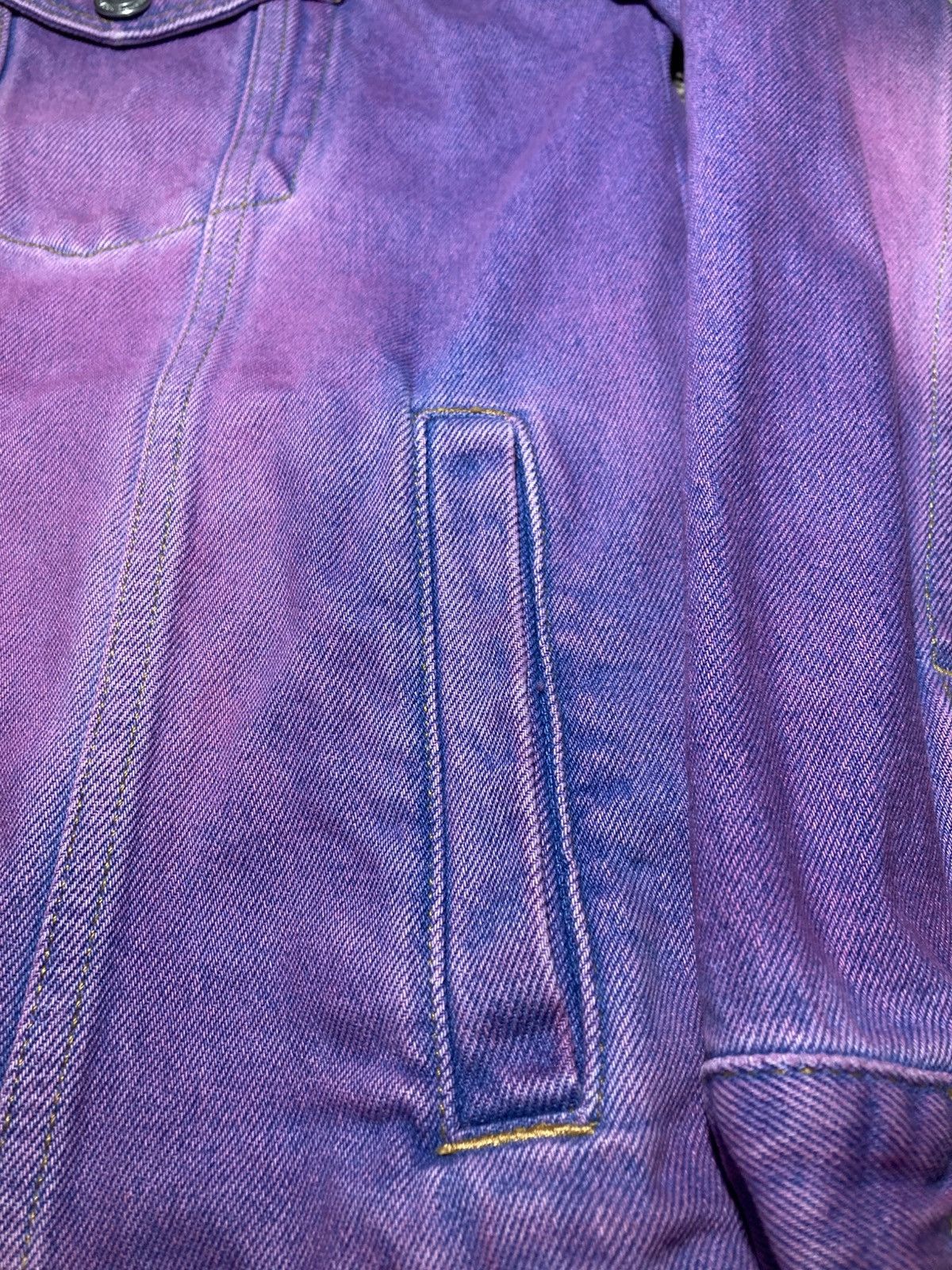 Martine Rose AW19 Martine Rose Dyed Pink Faded Denim Jacket Type 3 Rust Size US S / EU 44-46 / 1 - 6 Thumbnail