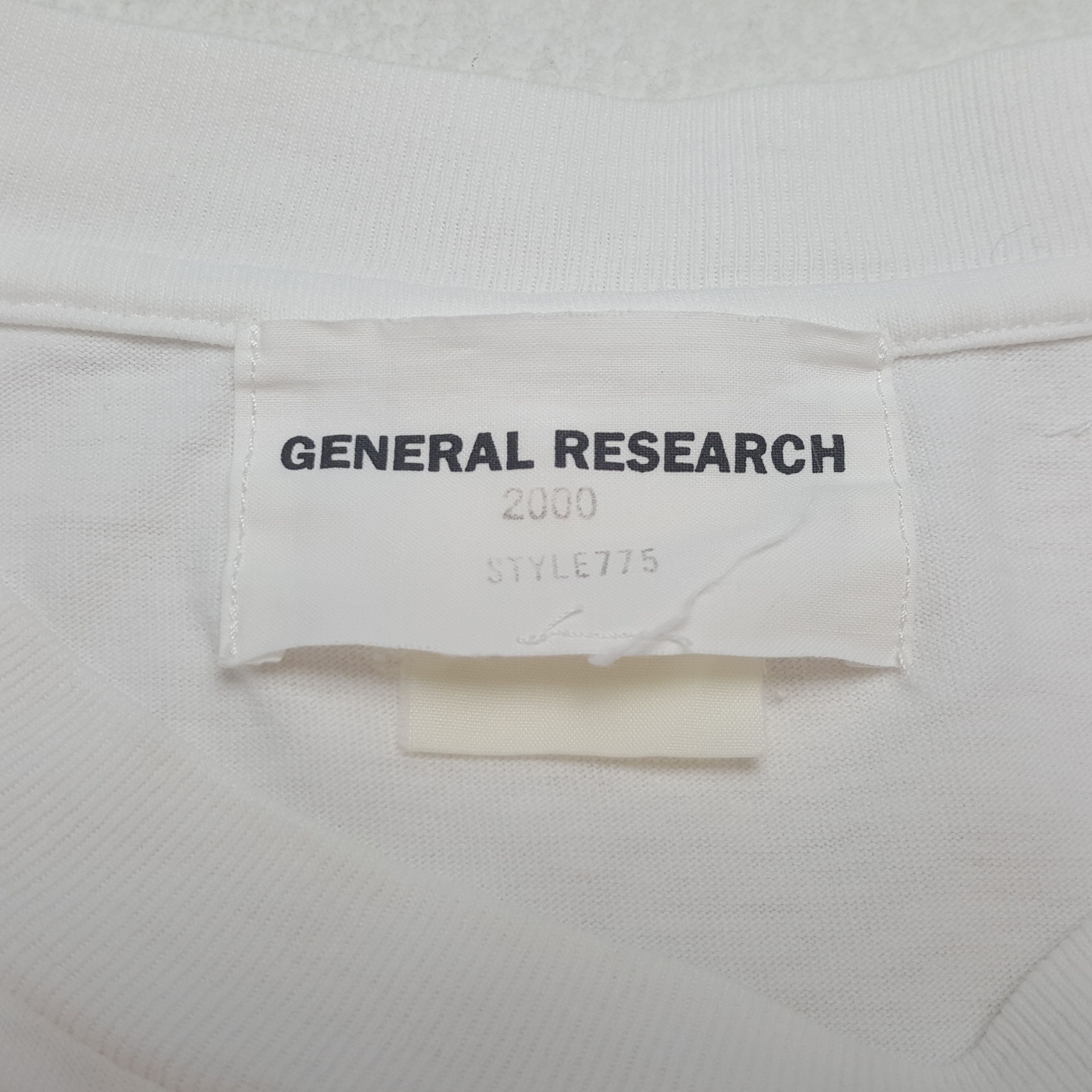 General Research × Japanese Brand × Vintage Vintage GENERAL RESEARCH Japanese Fashion Brand T-Shirts Size US L / EU 52-54 / 3 - 7 Thumbnail