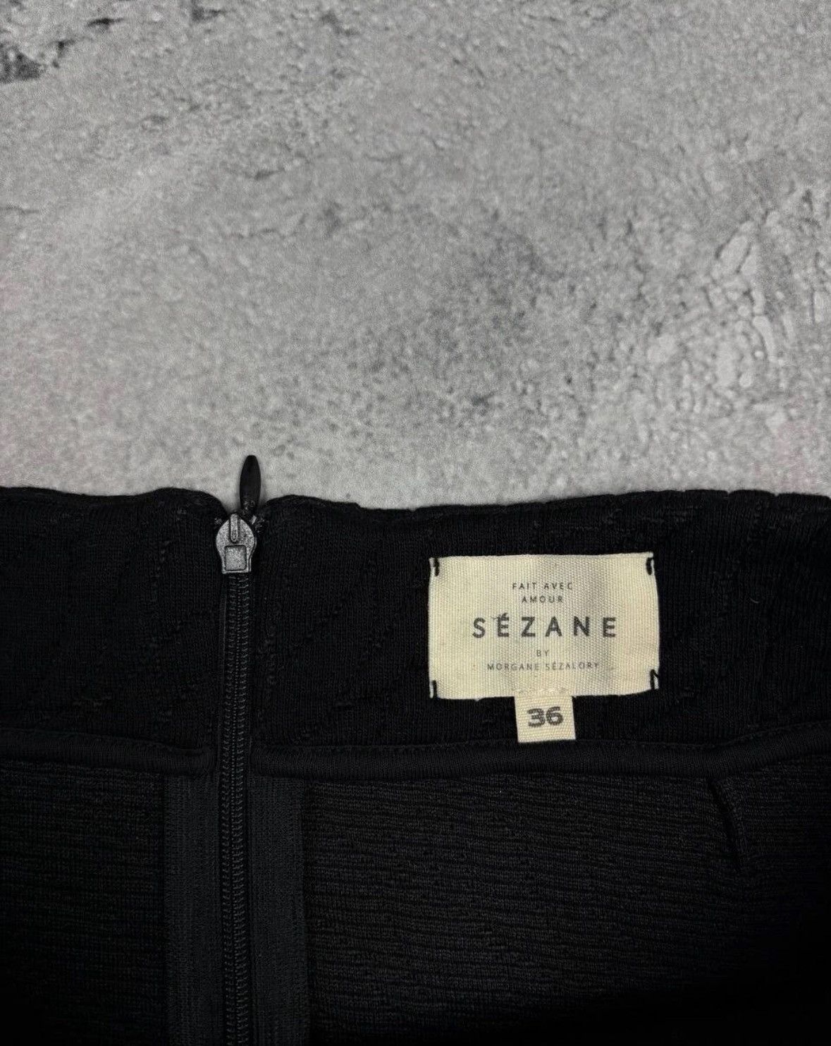 Designer × Sezane Sezane Paris Womens Mini Skirt Black Size 36 Size 25" / US 0 / IT 36 - 3 Thumbnail