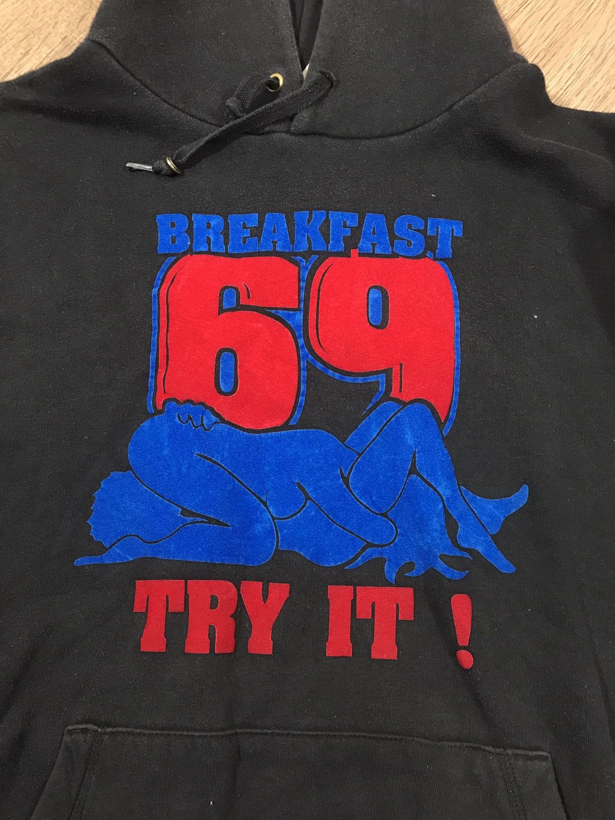 Vintage Vintage Hoodie Breakfast 69 Size US XL / EU 56 / 4 - 3 Thumbnail