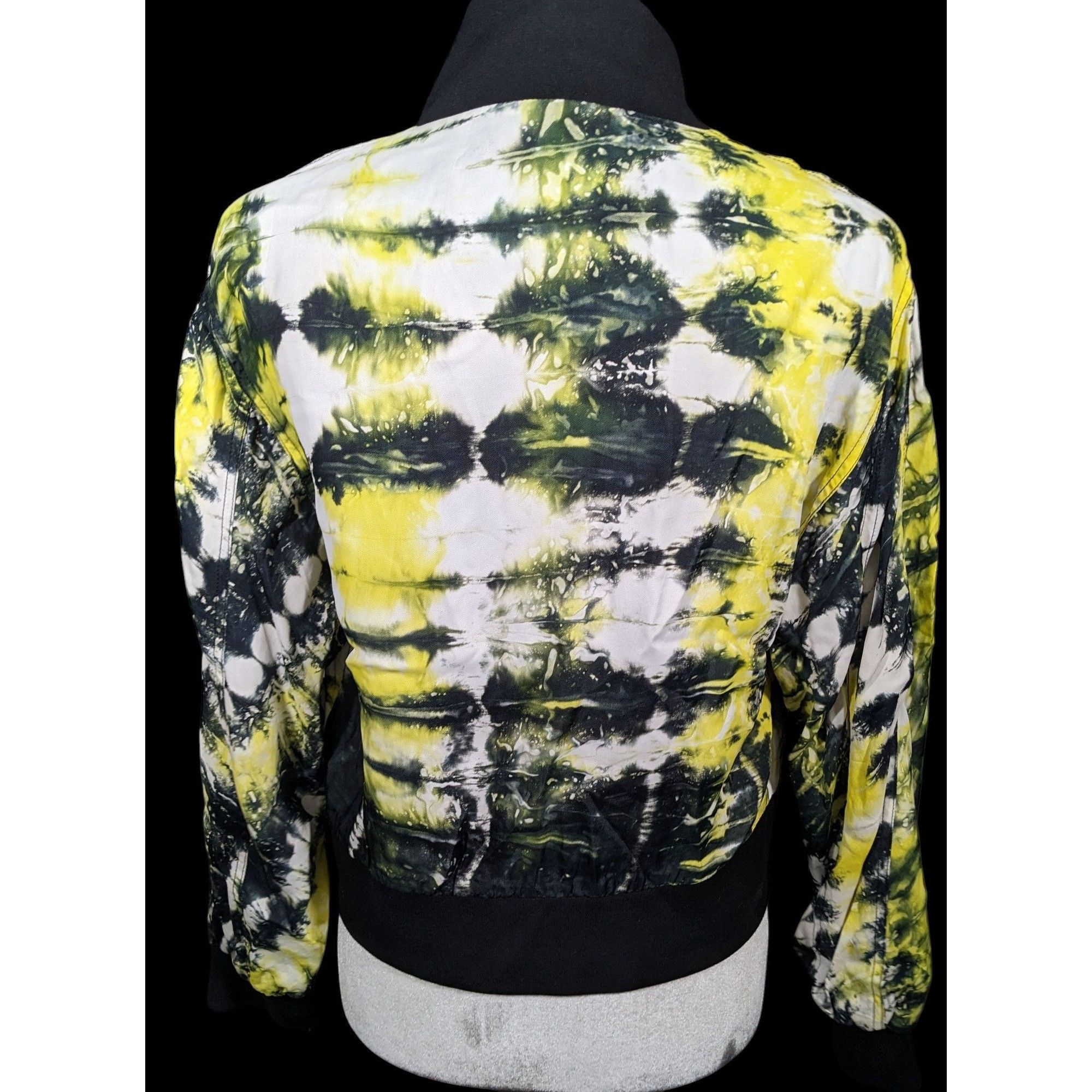 KTZ KTZ Tie Dye Black Yellow And White Lightweight Jacket Size S Size S / US 4 / IT 40 - 2 Thumbnail