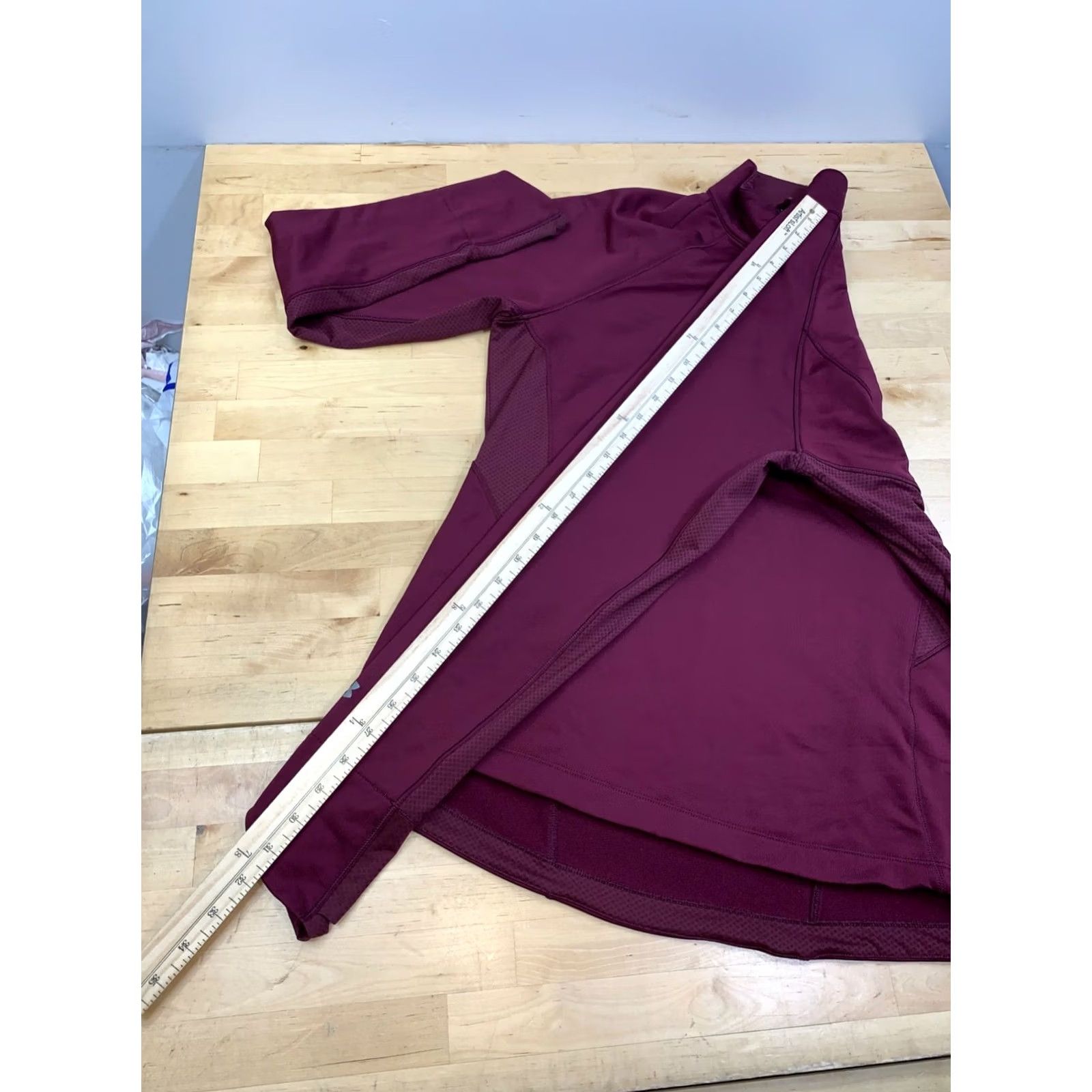 Under Armour Under armour Pullover Shirt Women XL Red 1/4 Zip Mock Neck Long Sleeve ColdGear Slim Activewear Swing Top Brown? Size XL / US 12-14 / IT 48-50 - 7 Thumbnail