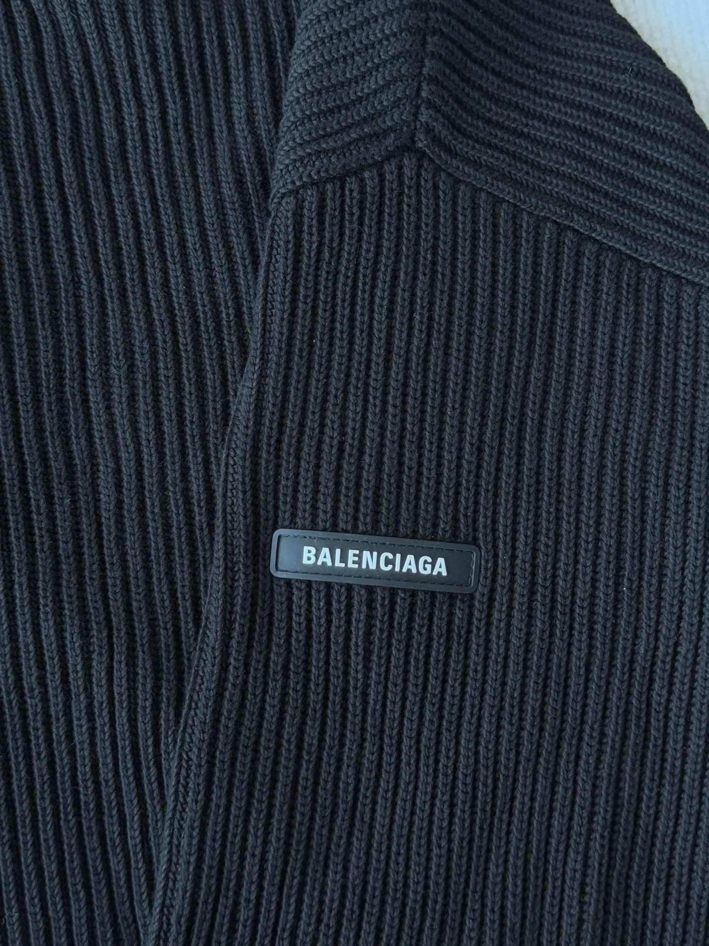 Balenciaga Balenciaga faux two-piece knit sweatshirt Size US XL / EU 56 / 4 - 5 Thumbnail