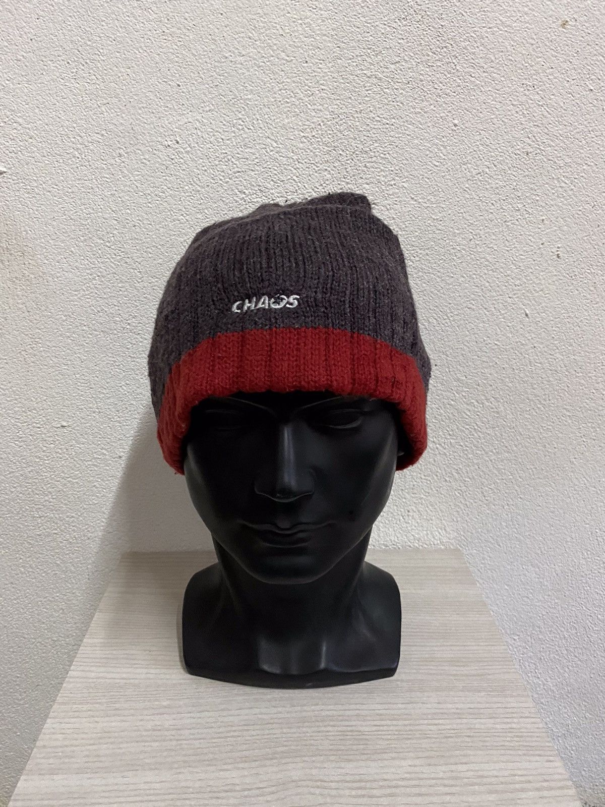Vintage Chaos Plain Beanie Hat Size ONE SIZE - 2 Thumbnail