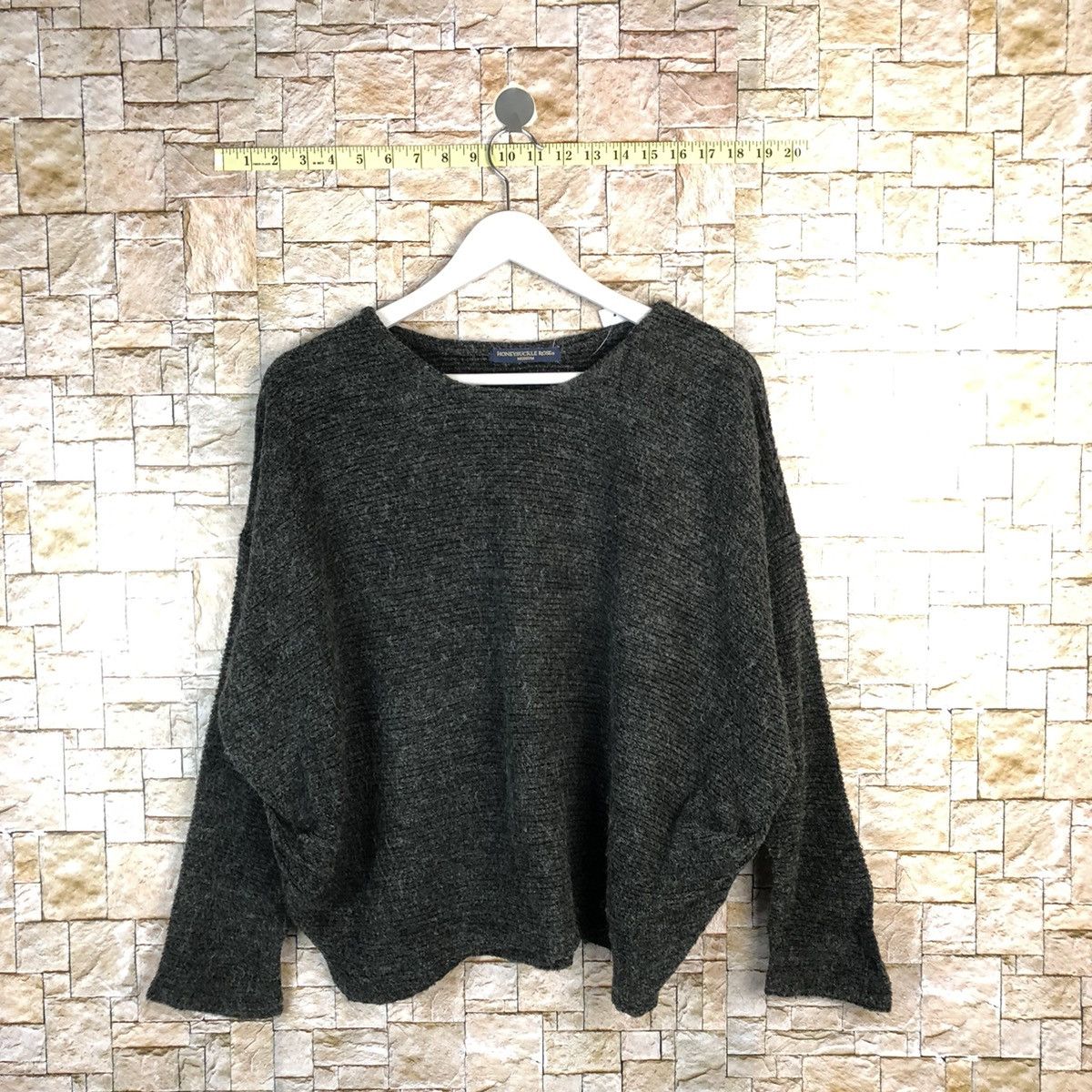 Homespun Knitwear × Japanese Brand Honey Suckle Rose Grey Knitwear #A1063 Size M / US 6-8 / IT 42-44 - 1 Thumbnail
