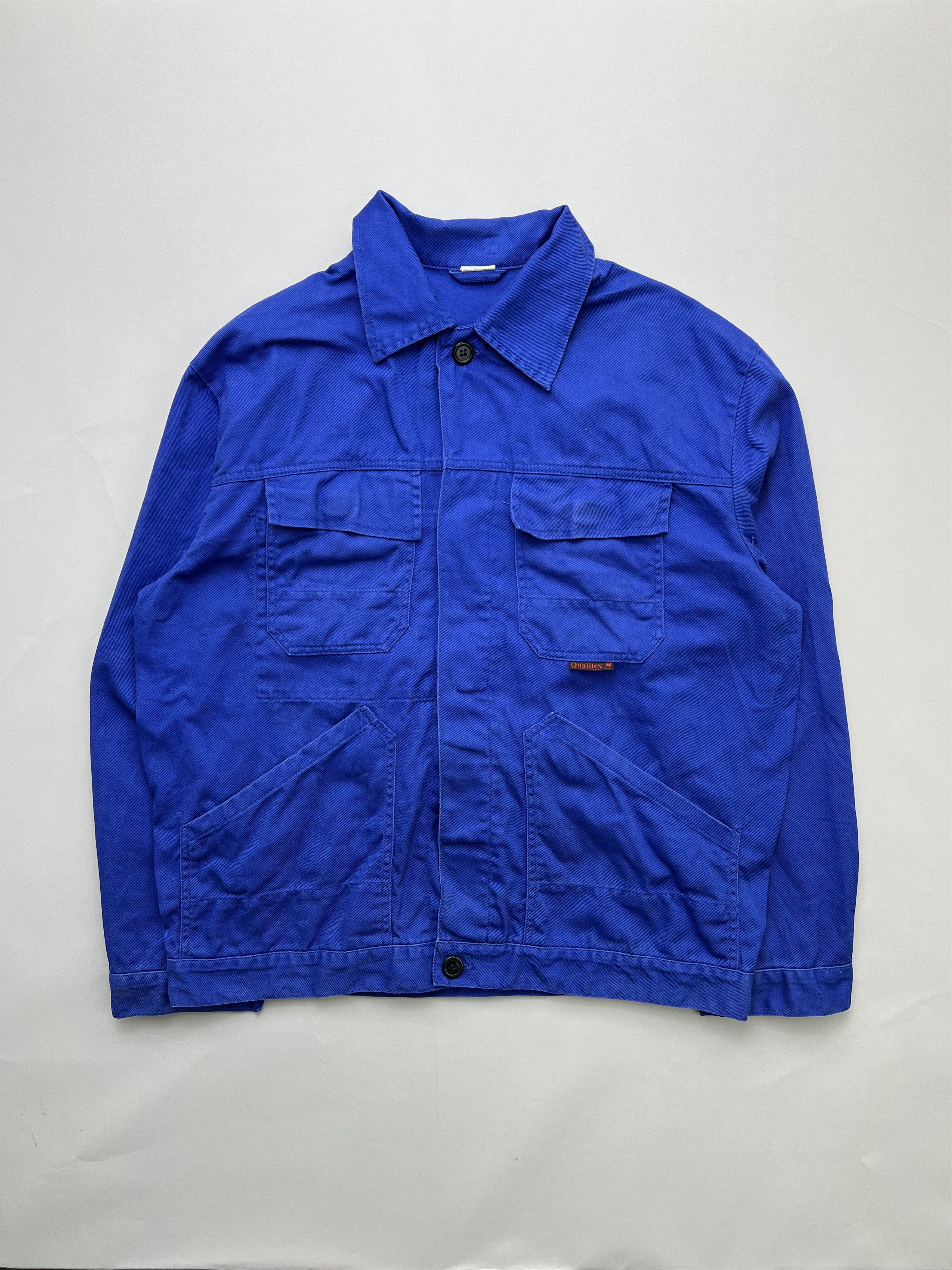 Vintage French Work Chore Jacket Vintage Bleu De Travail Size US L / EU 52-54 / 3 - 1 Thumbnail