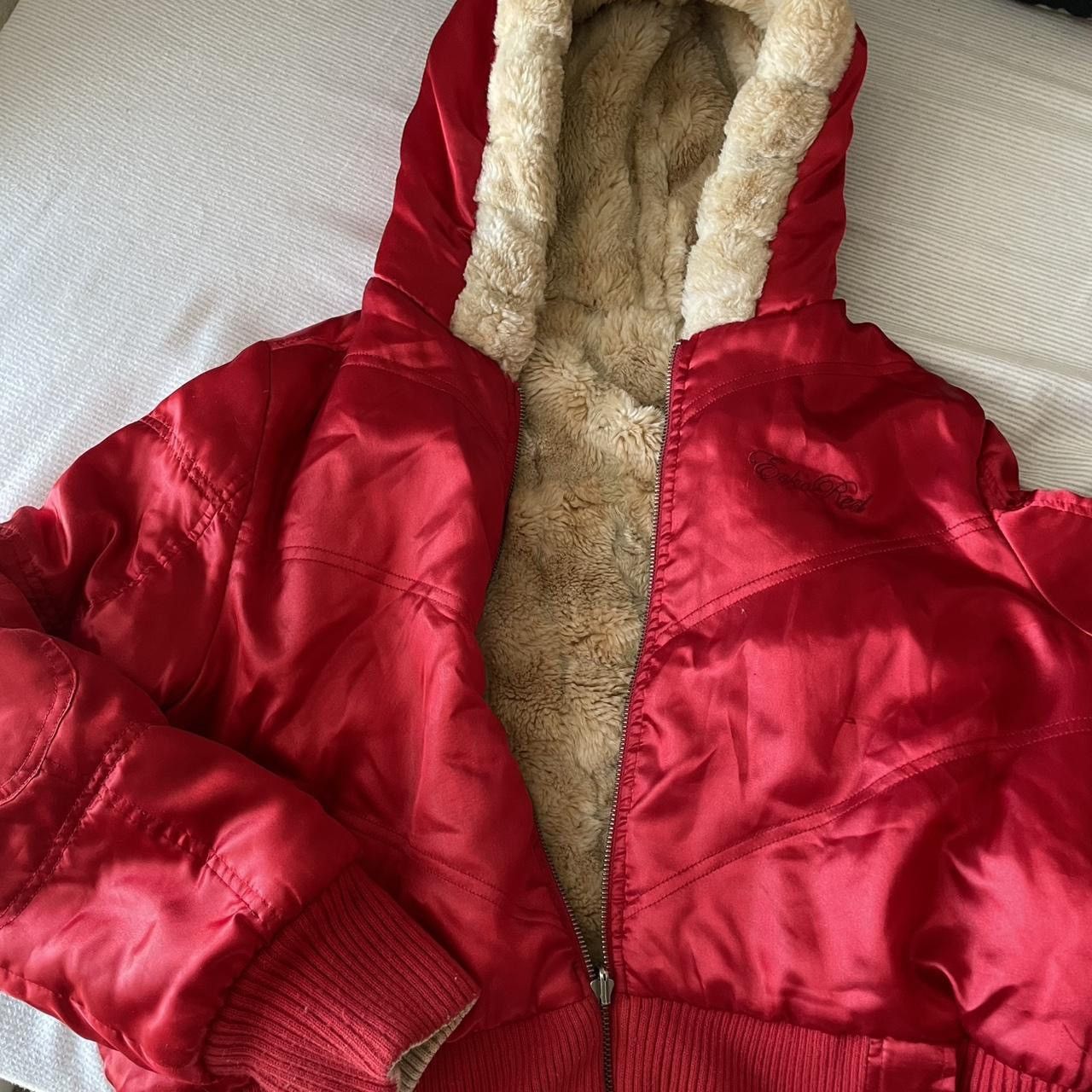 Ecko Unltd. vintage Echo Red reversible satin bomber jacket Size M / US 6-8 / IT 42-44 - 2 Thumbnail