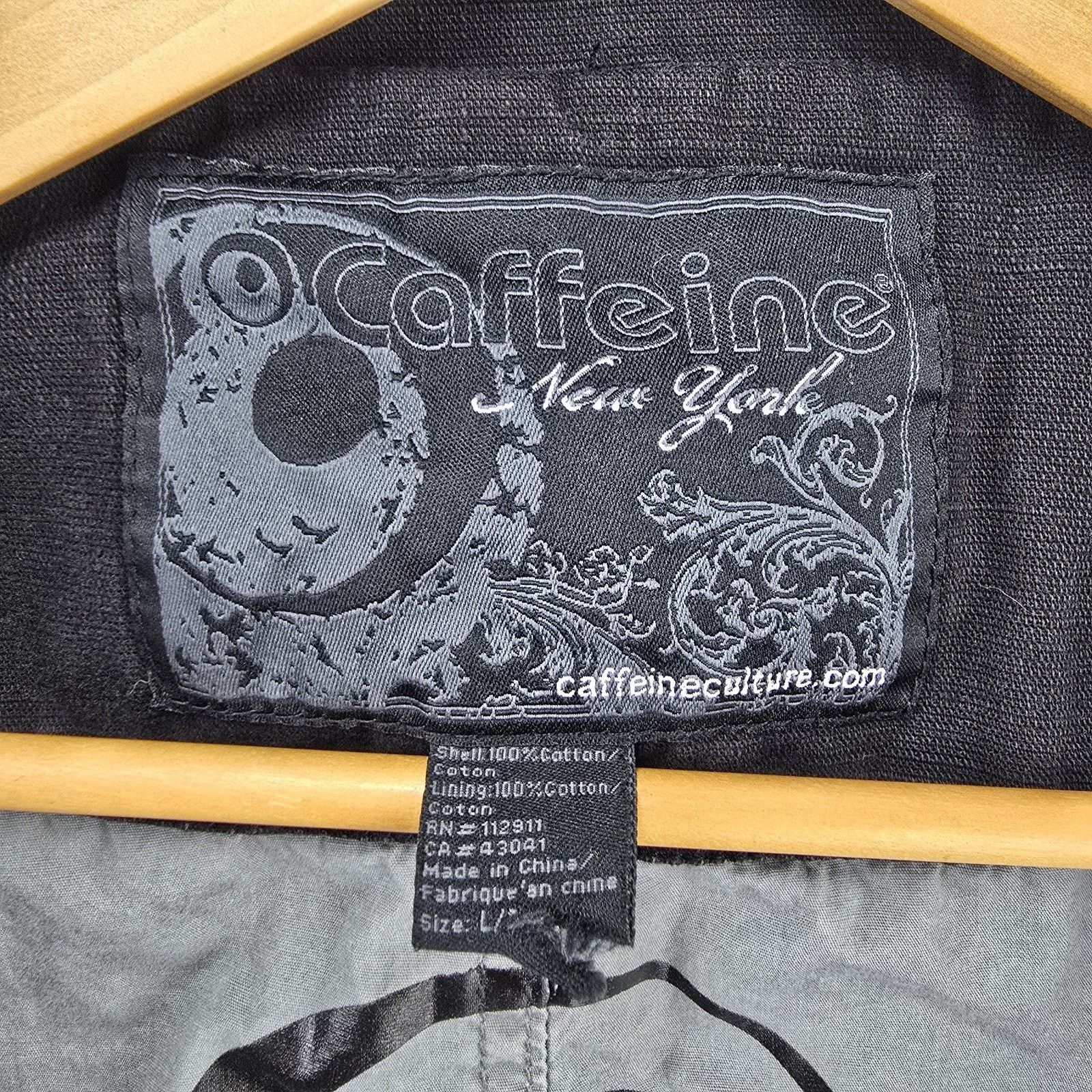 Other Vintage Caffeine New York Jacket Large Distressed Rave Y2K Size L / US 10 / IT 46 - 10 Thumbnail