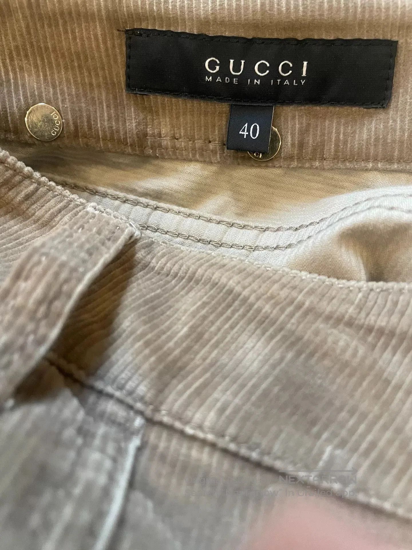 Gucci Gucci Women's Cropped Button Pants. Size 39" - 6 Thumbnail