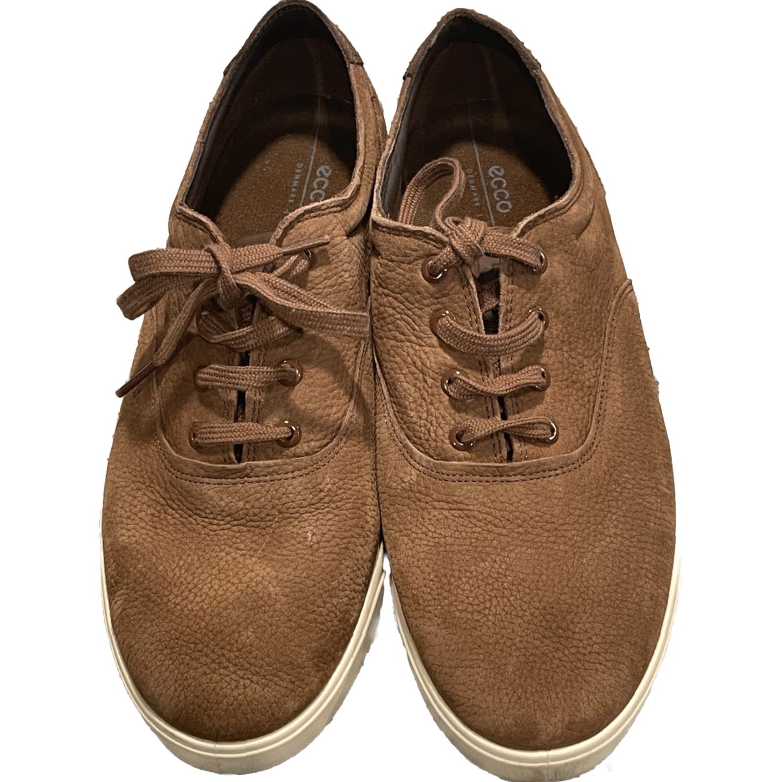 Ecco ECCO Street Lite Sneakers Men 44 Brown Leather Casual Lace Up Round Toe Cushioned Leather Lining Solid Pattern Shoes Mens 10-10.5 US 44 EU Size US 10 / EU 43 - 2 Thumbnail
