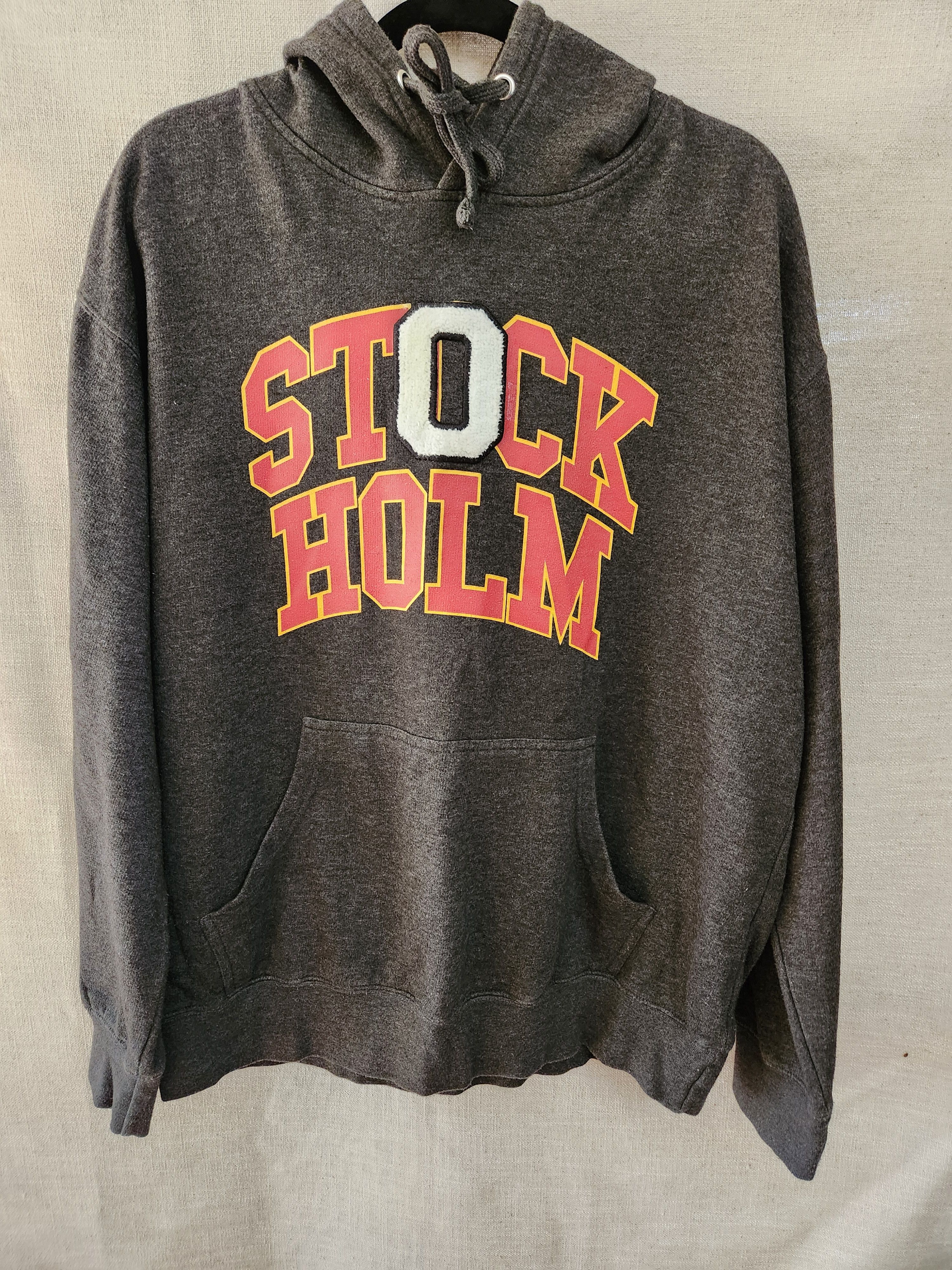 Vintage Vintage Stockholm Gray Pullover Hooded Unisex Sweatshirt Size US XL / EU 56 / 4 - 1 Thumbnail