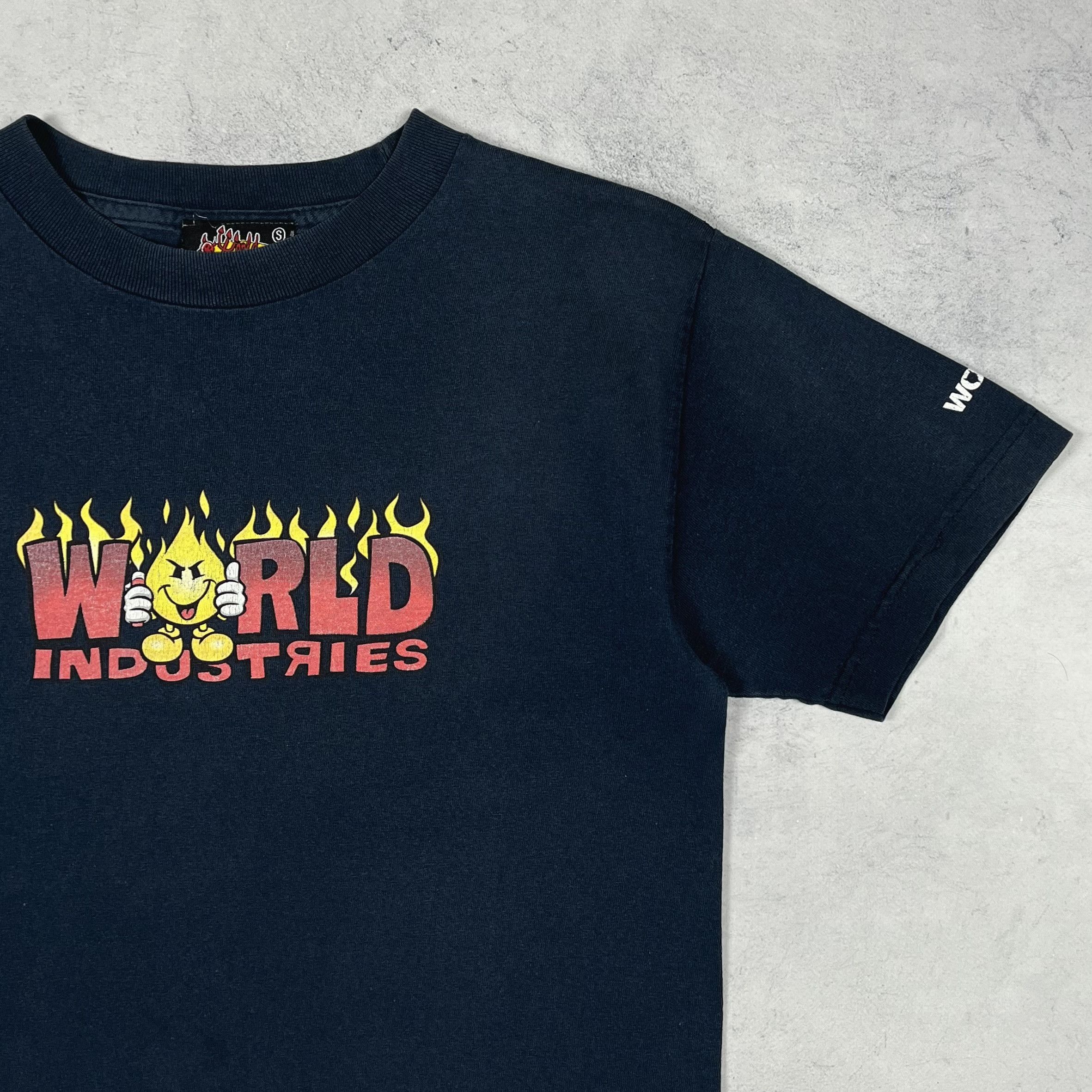 World Industries Vintage World Industries Flameboy Big Logo T Shirt 90’s Size US S / EU 44-46 / 1 - 3 Thumbnail