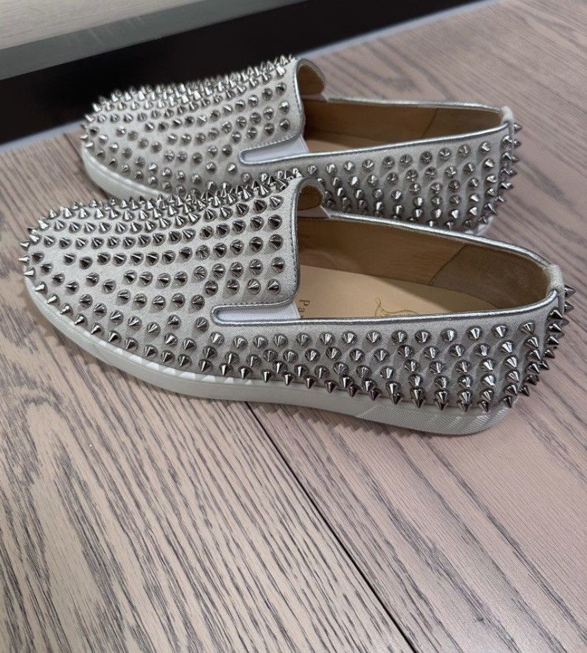 Christian Louboutin Christian Louboutin sneakers slip on red-soled shoes Size US 6 / EU 39 - 4 Thumbnail