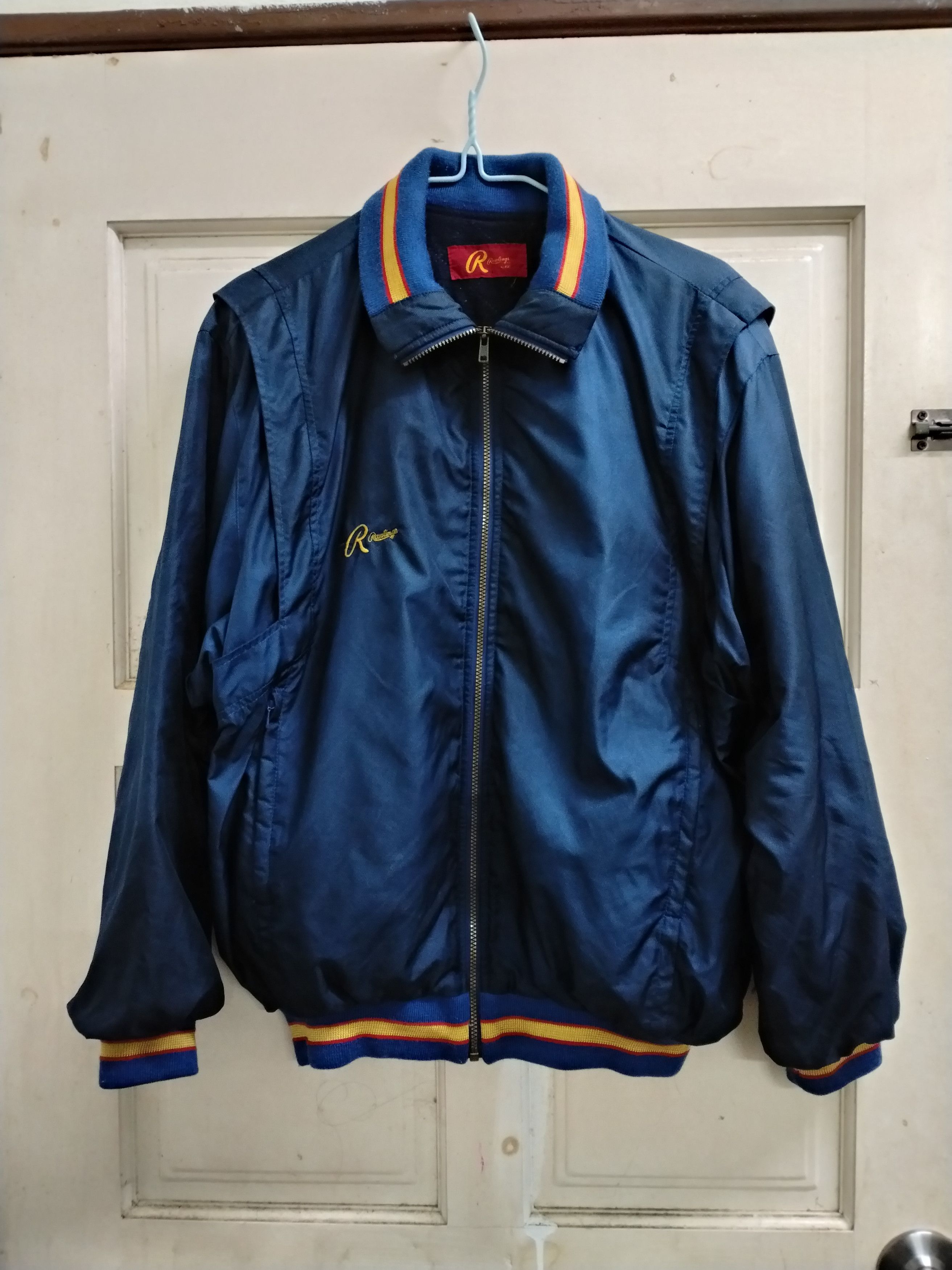 Asics Mlb Rawlings X Asics Bomber Varsity Jacket Size US M / EU 48-50 / 2 - 1 Thumbnail