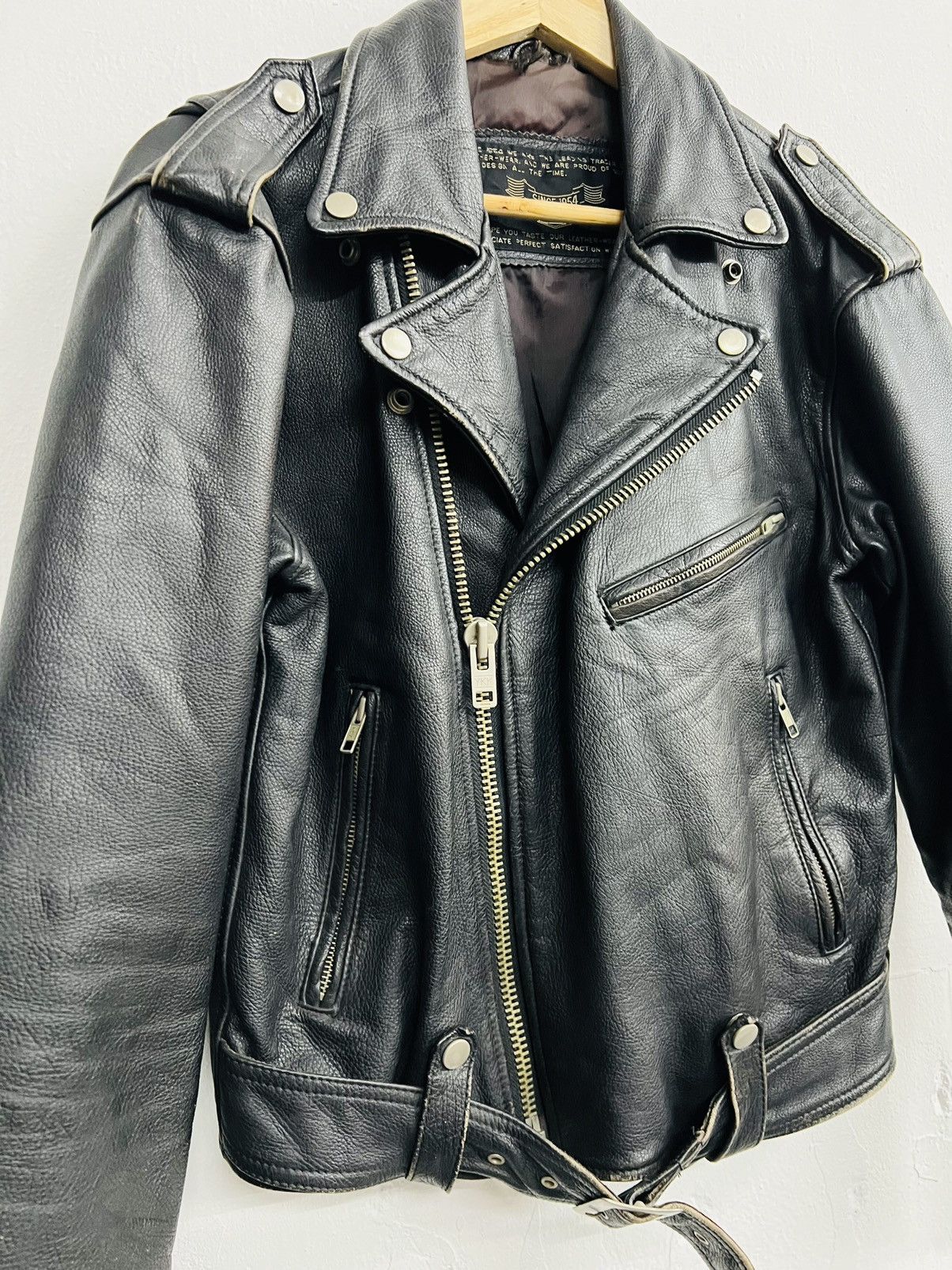 Japanese Brand VINTAGE KAKUISHI PERFECTO MOTO LEATHER JACKET Size US M / EU 48-50 / 2 - 3 Thumbnail