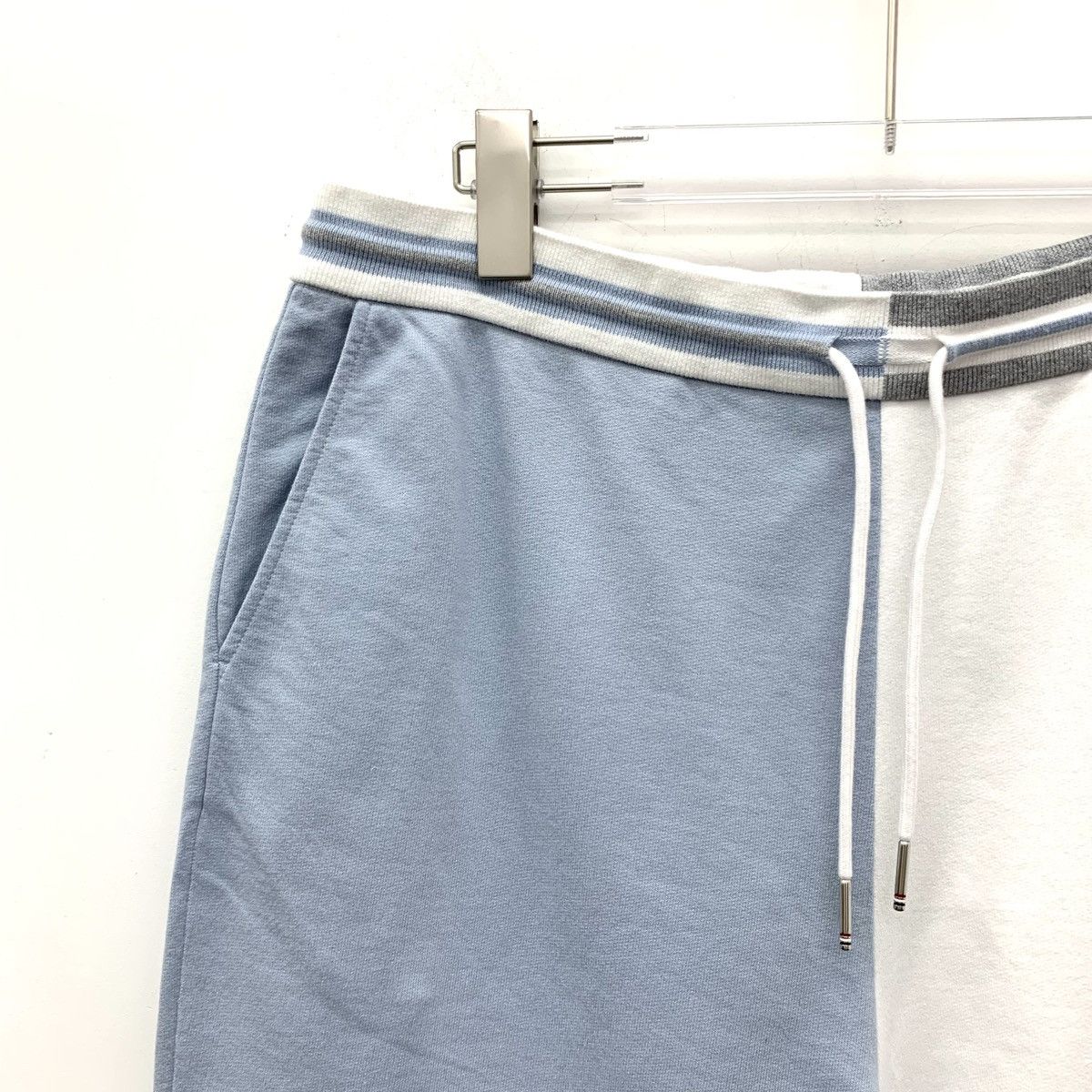 Thom Browne Thom Browne Blue and White Color-block Casual Shorts K26WX Size US 36 / EU 52 - 3 Thumbnail
